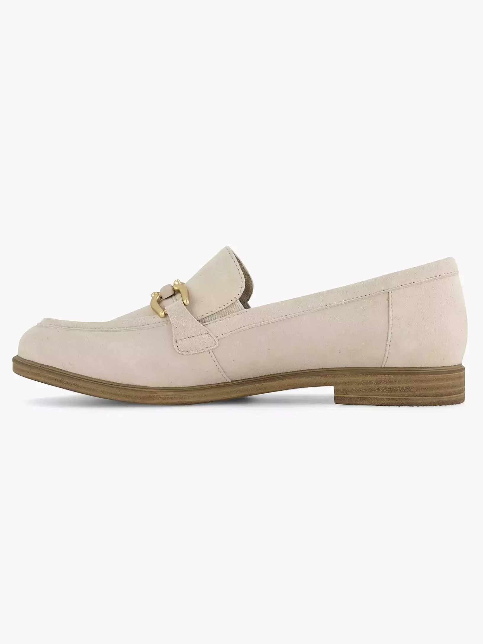 Komfortschuhe | Medicus Beige Leder-Slipper