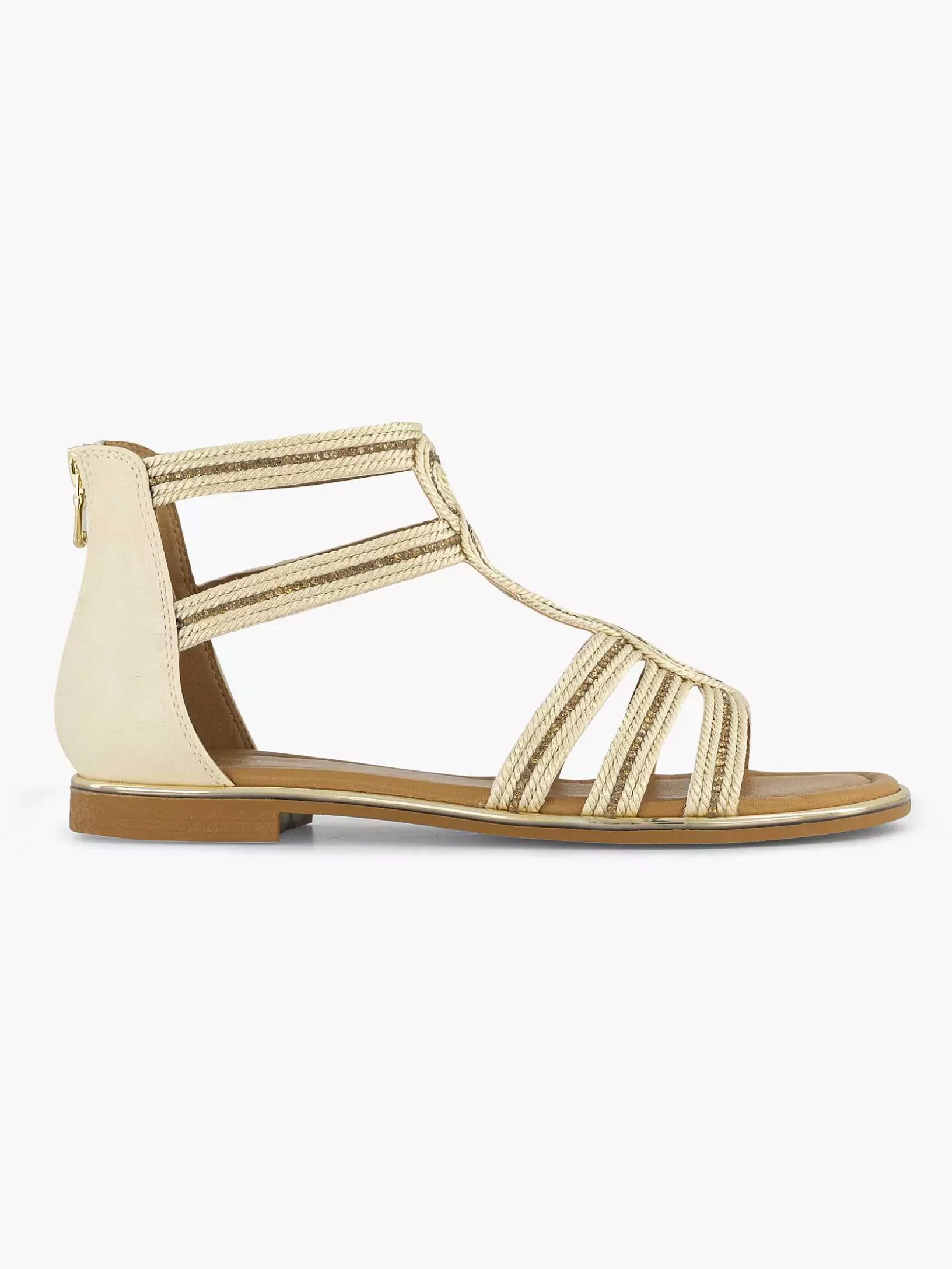 Sandalen | Graceland Beige Sandalensteine