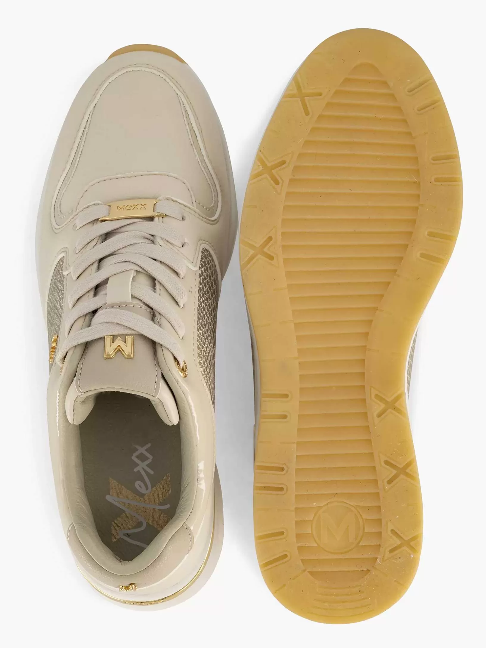 Turnschuhe | MEXX Beigefarbener, Klobiger Sneaker