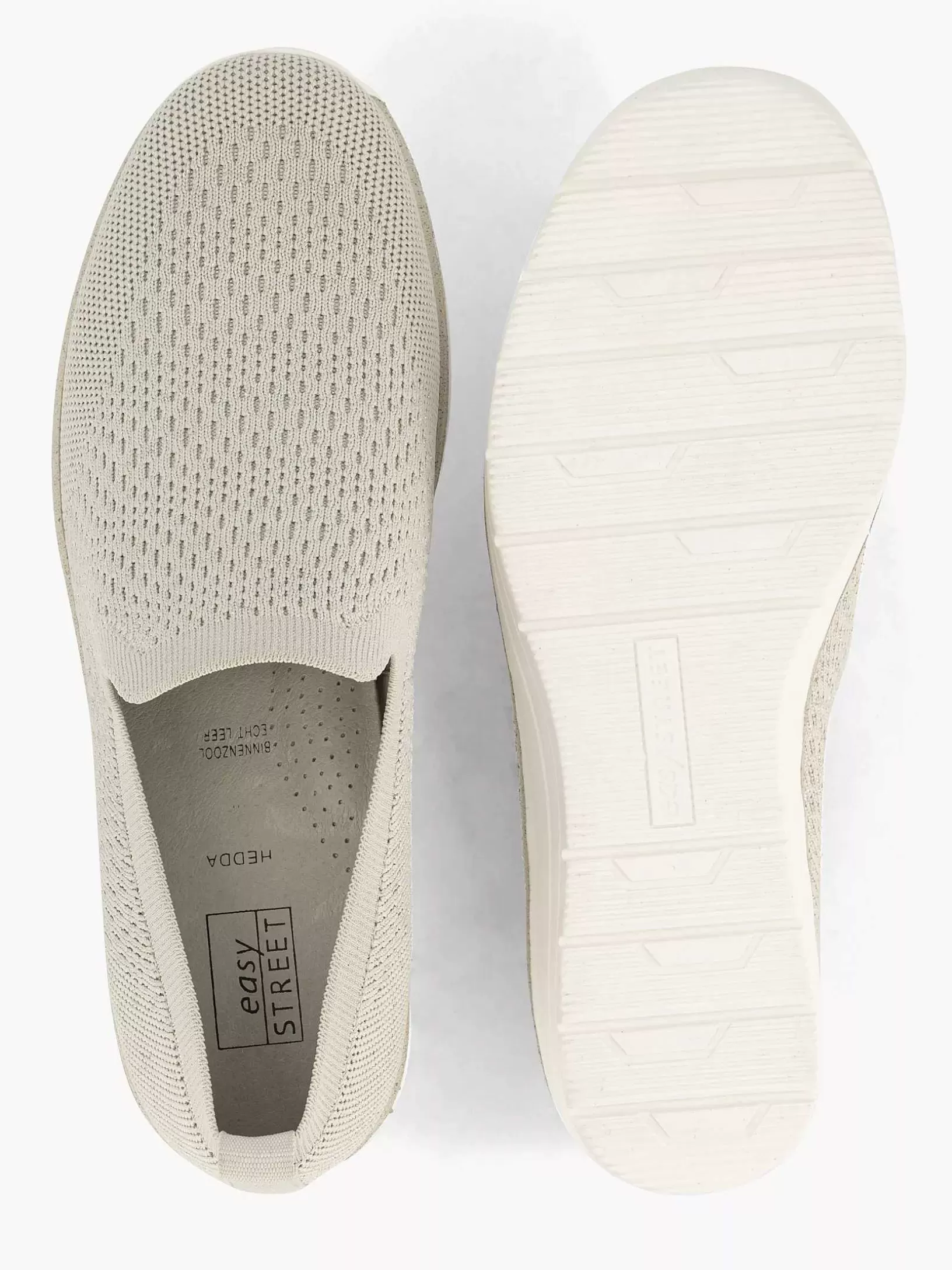 Komfortschuhe | Easy Street Beigefarbener Komfort-Slipper