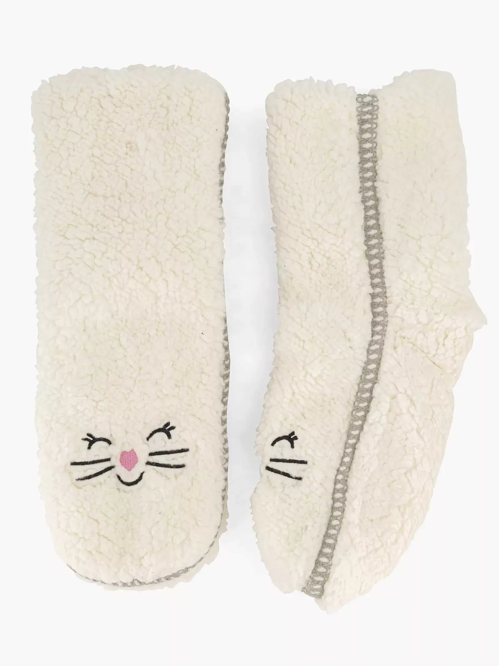 Socken | vanHaren Beiger Haussocken-Teddy