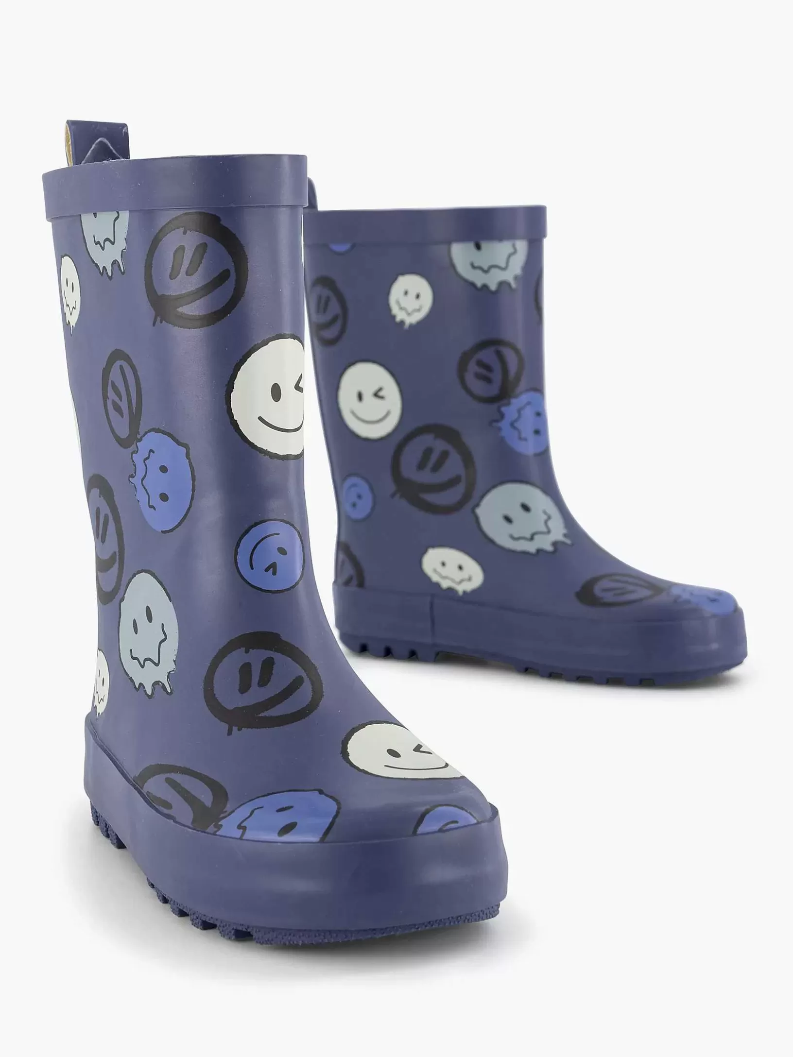 Jungenschuhe | Landrover Blauer Gummistiefel-Smiley