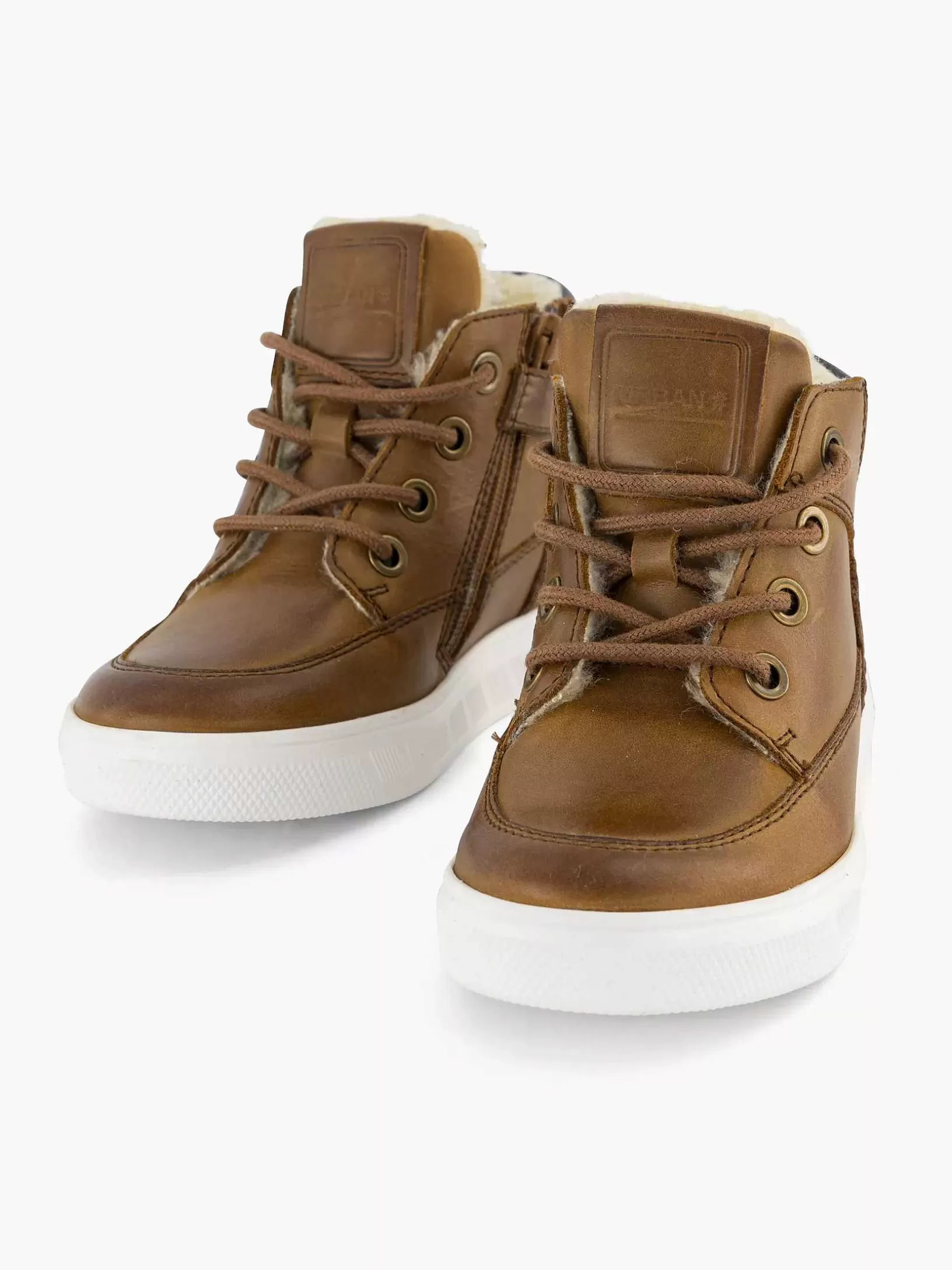 Baby Schuhe | Vty Cognacfarbener Ledersneaker