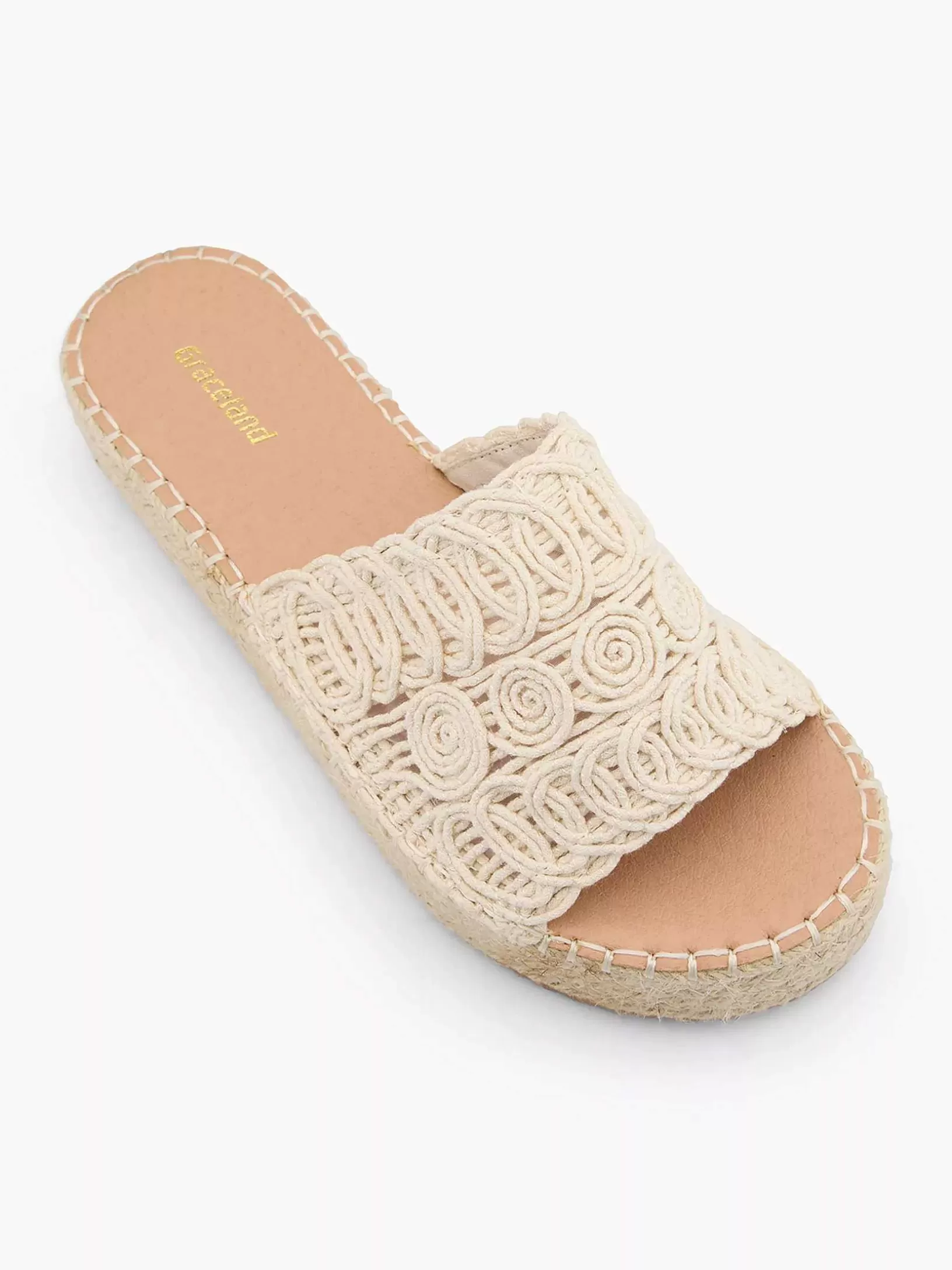 Flip-Flops | Graceland Cremefarbener Plateau-Slipper