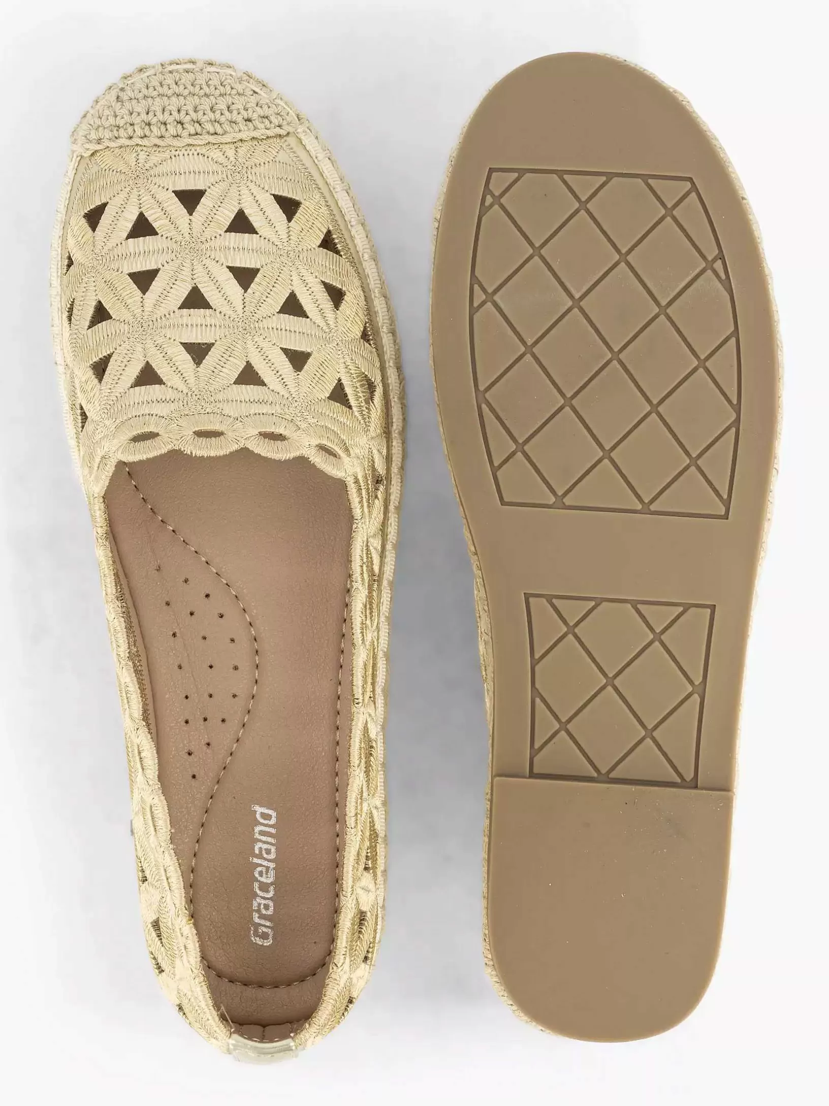 Slipper | Graceland Goldene Espadrille