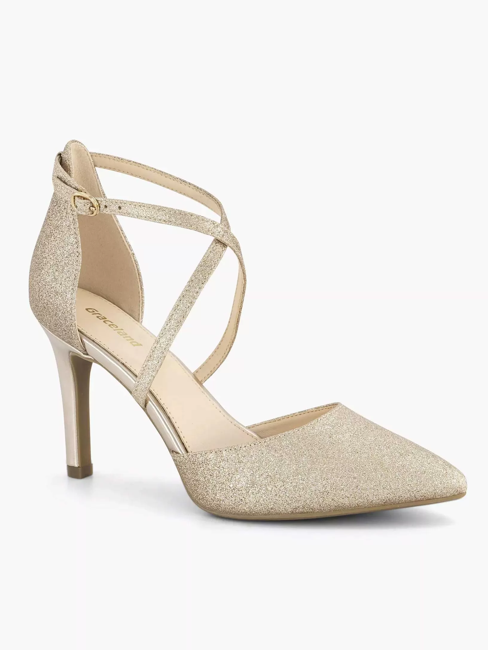 Pumps | Graceland Goldpump-Glitzer