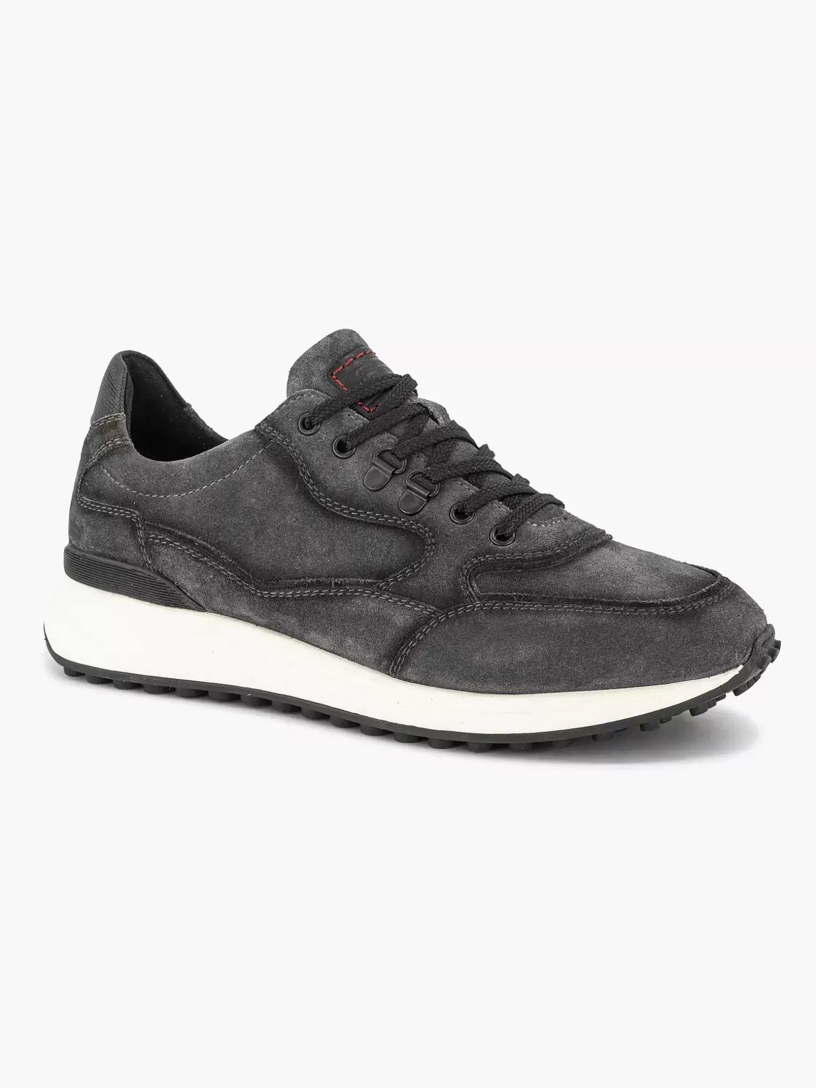 Turnschuhe | Oxmox Grauer Ledersneaker