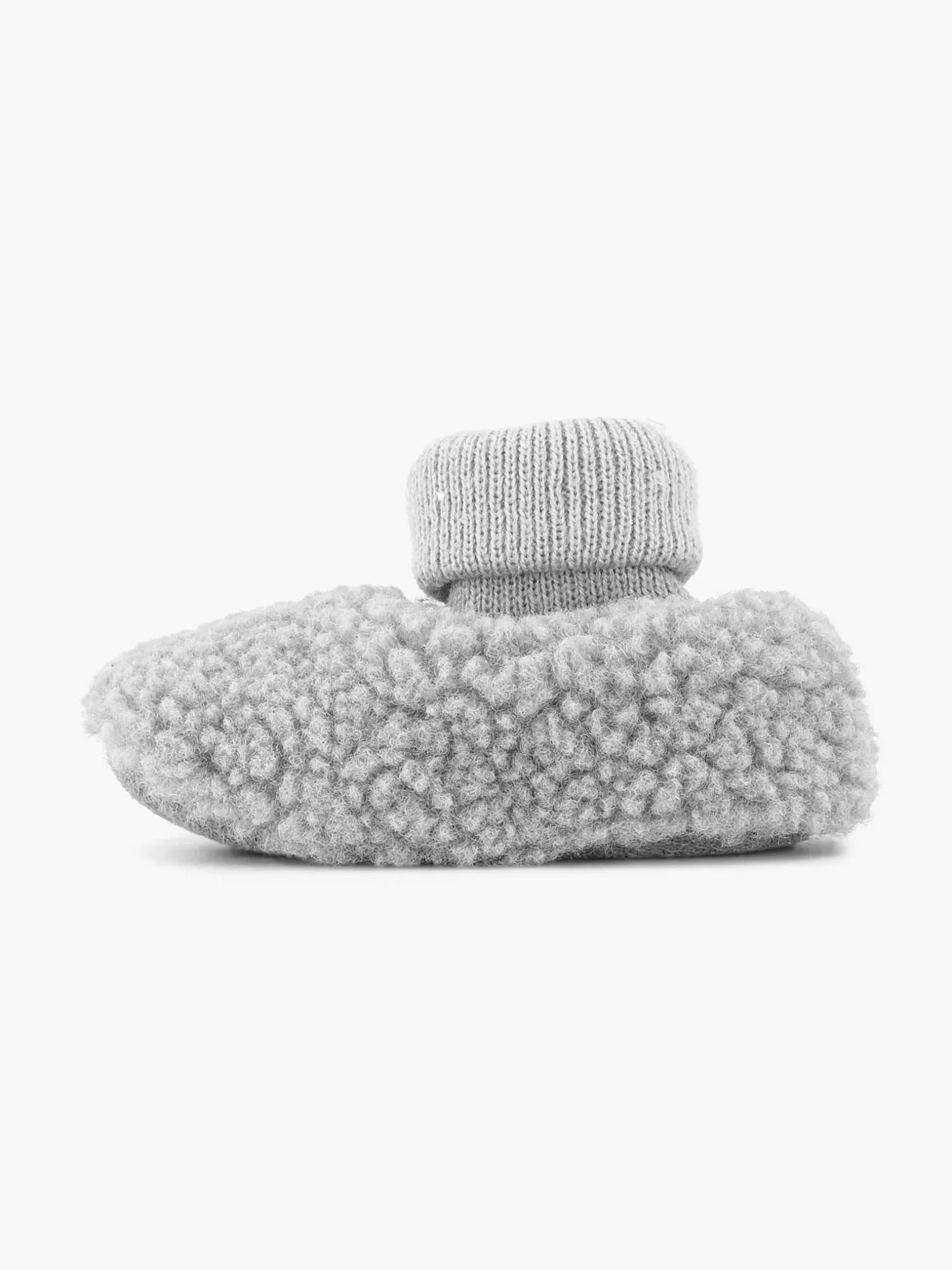 Jungenschuhe | vanHaren Grauer Slipper-Teddy