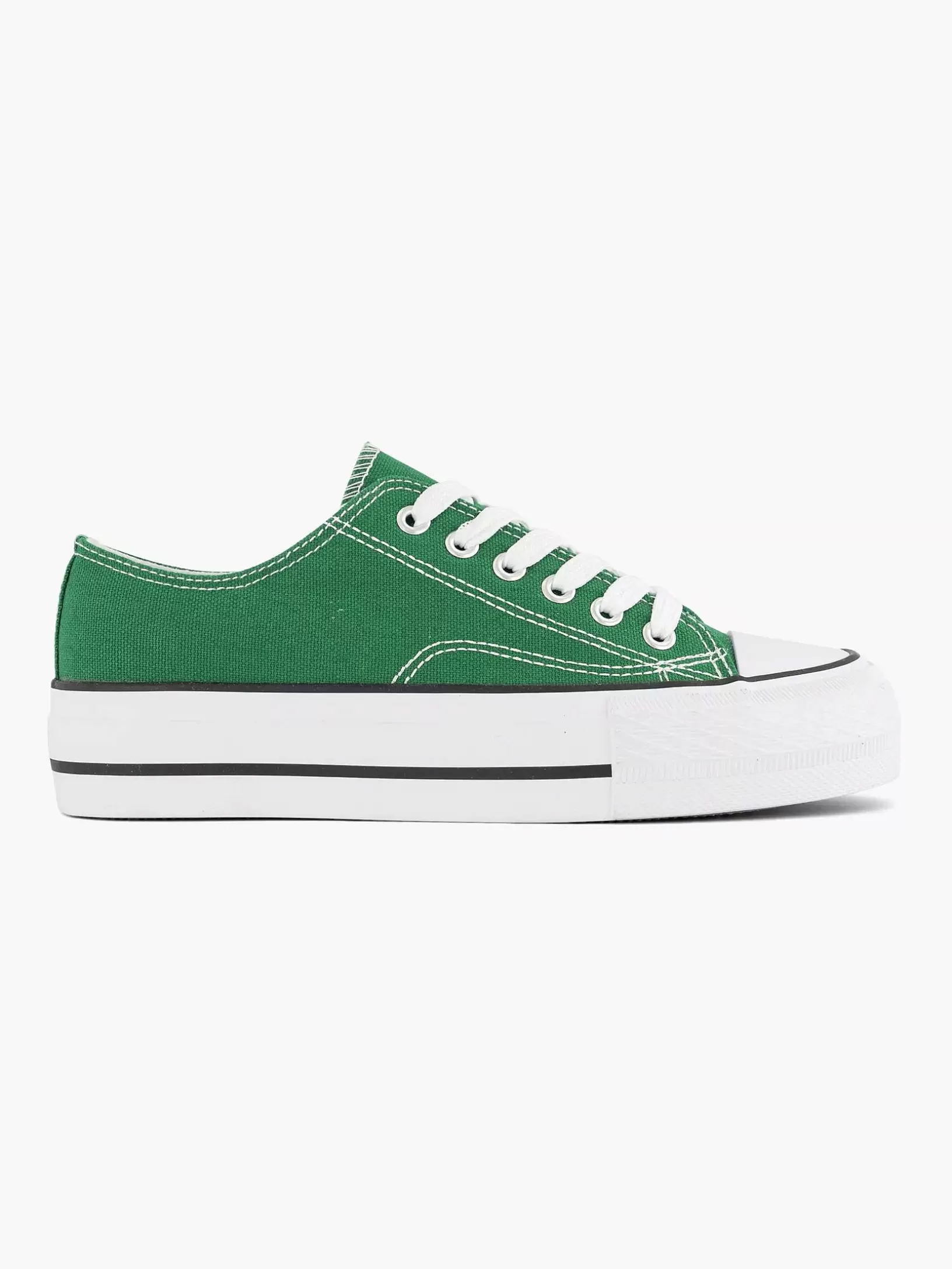 Turnschuhe | Graceland Gruner Canvas-Sneaker