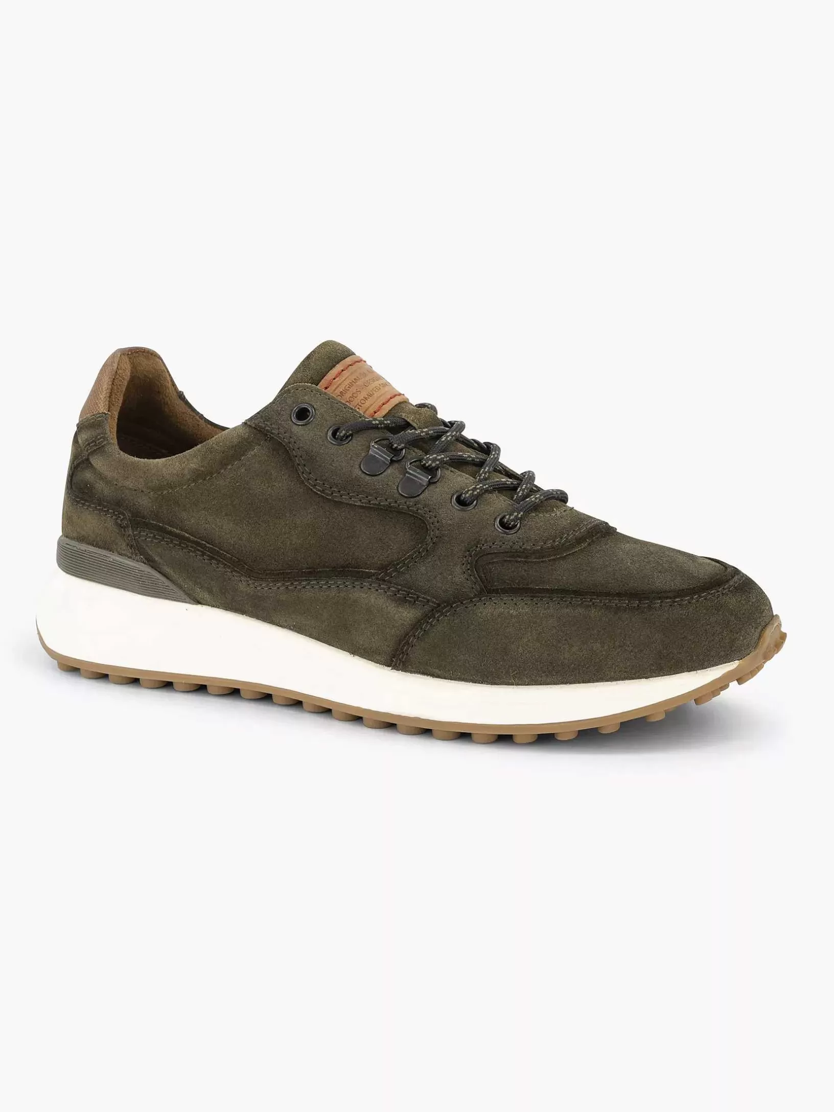 Turnschuhe | Oxmox Gruner Klobiger Ledersneaker