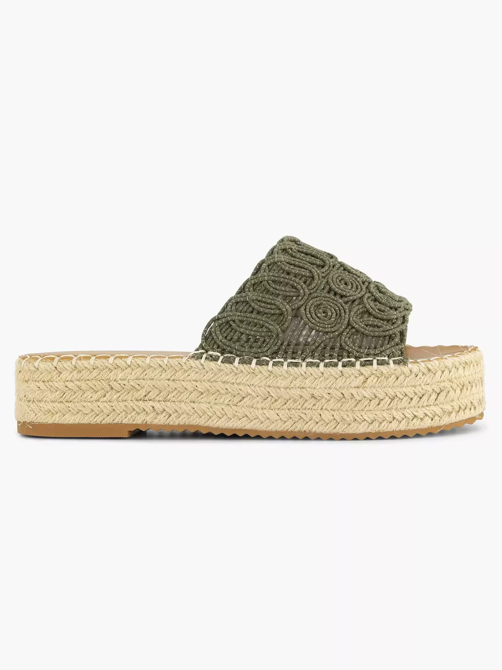 Flip-Flops | Graceland Khakifarbener Plateau-Slipper