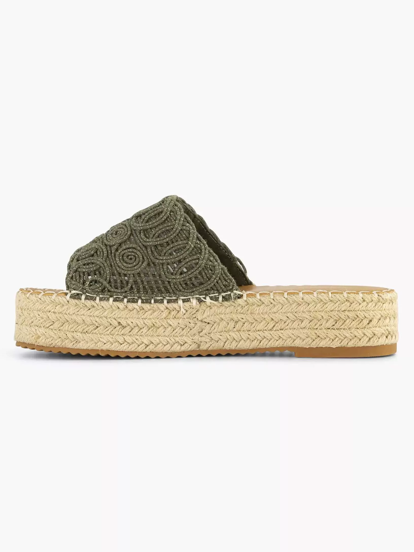 Flip-Flops | Graceland Khakifarbener Plateau-Slipper