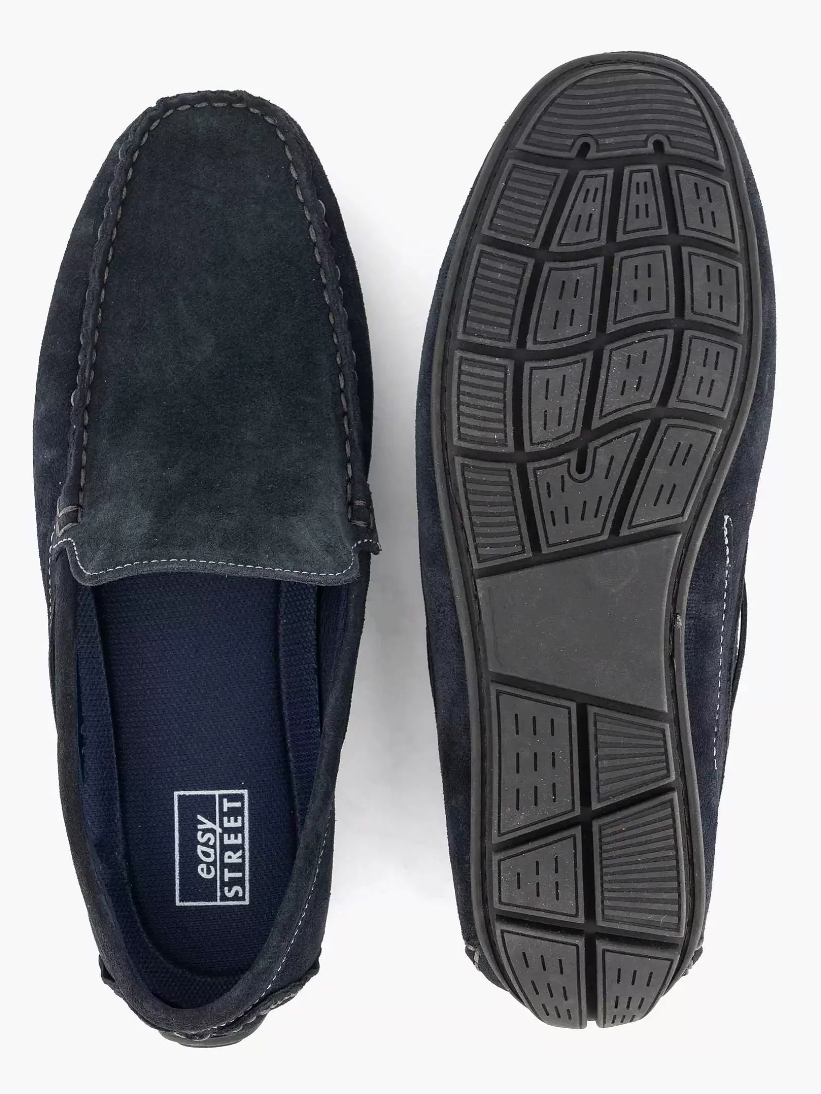 Slipper | Easy Street Komfort-Slipper Aus Blauem Wildleder