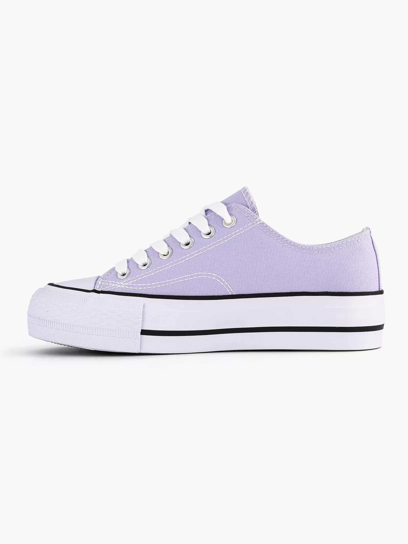 Turnschuhe | Graceland Lilafarbener Canvas-Sneaker