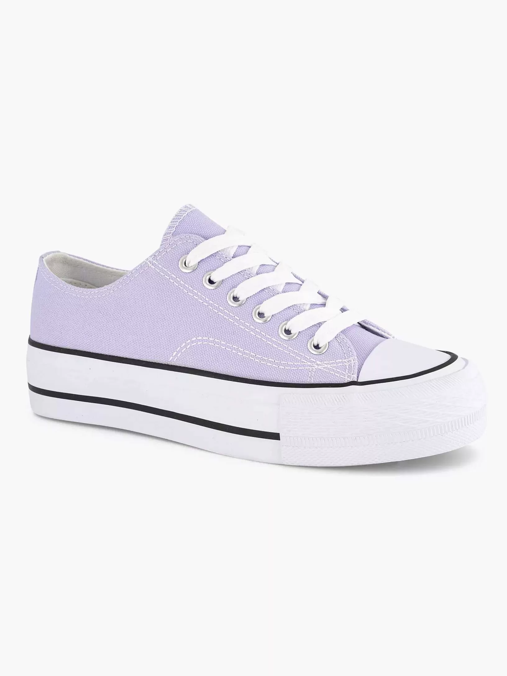 Turnschuhe | Graceland Lilafarbener Canvas-Sneaker