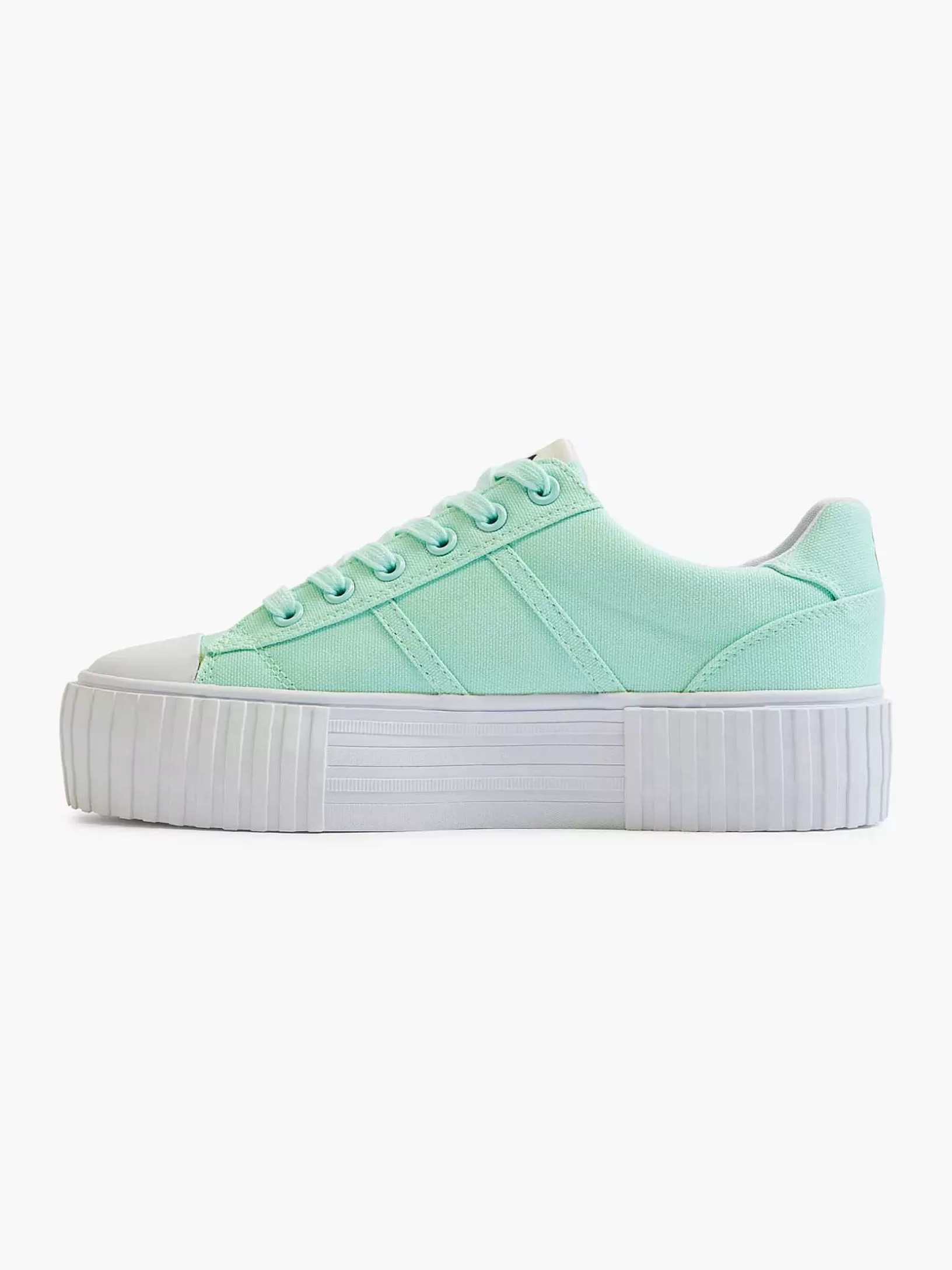 Turnschuhe | FILA Mintfarbene Canvas-Sneaker-Plattform