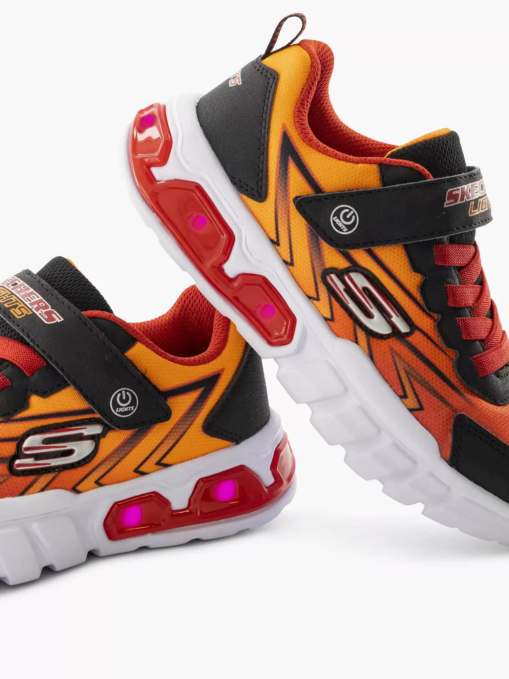 Jungenschuhe | Skechers Orange Sneaker-Lichter