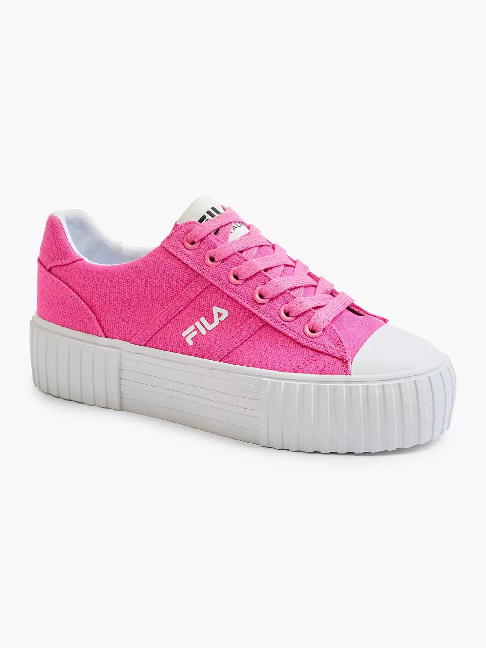 Turnschuhe | FILA Rosa Plateau-Canvas-Sneaker