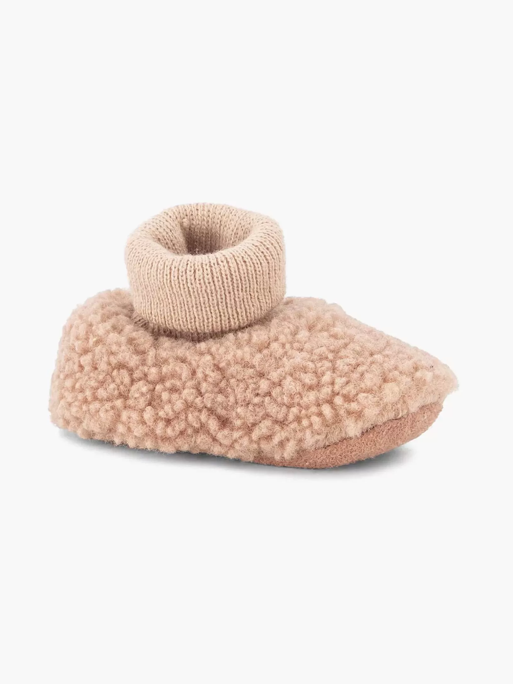 Jungenschuhe | vanHaren Rosa Slipper-Teddy