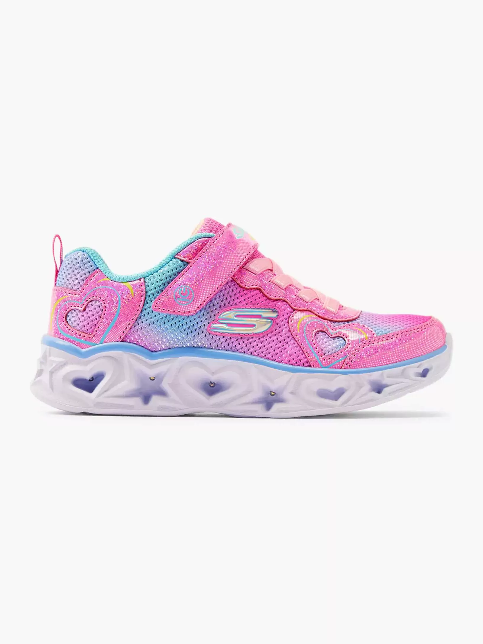 Jungenschuhe | Skechers Rosa Sneaker-Lichter