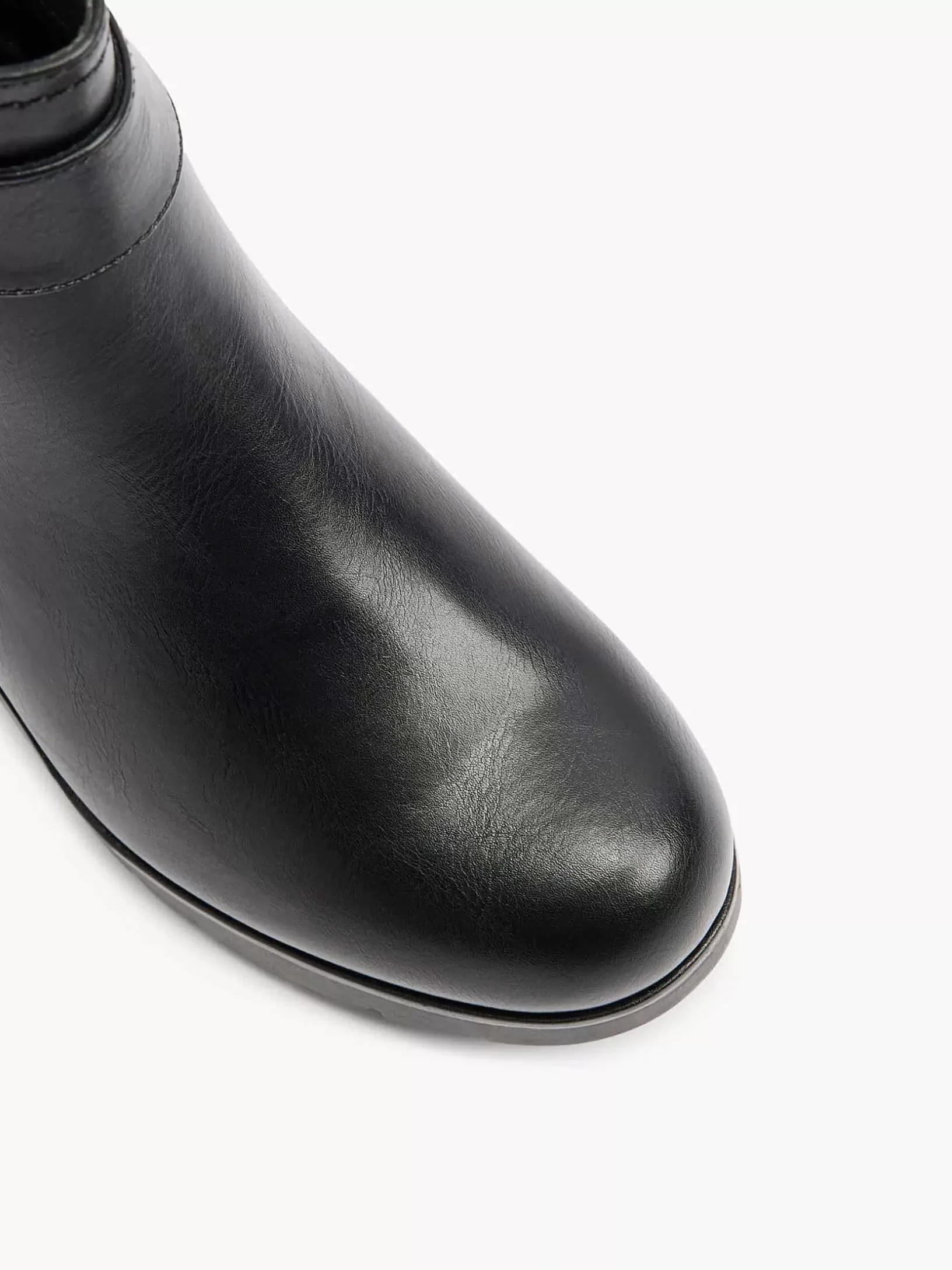 Stiefeletten & Stiefel | Graceland Schwarze Dekorative Schnalle Fur Stiefeletten