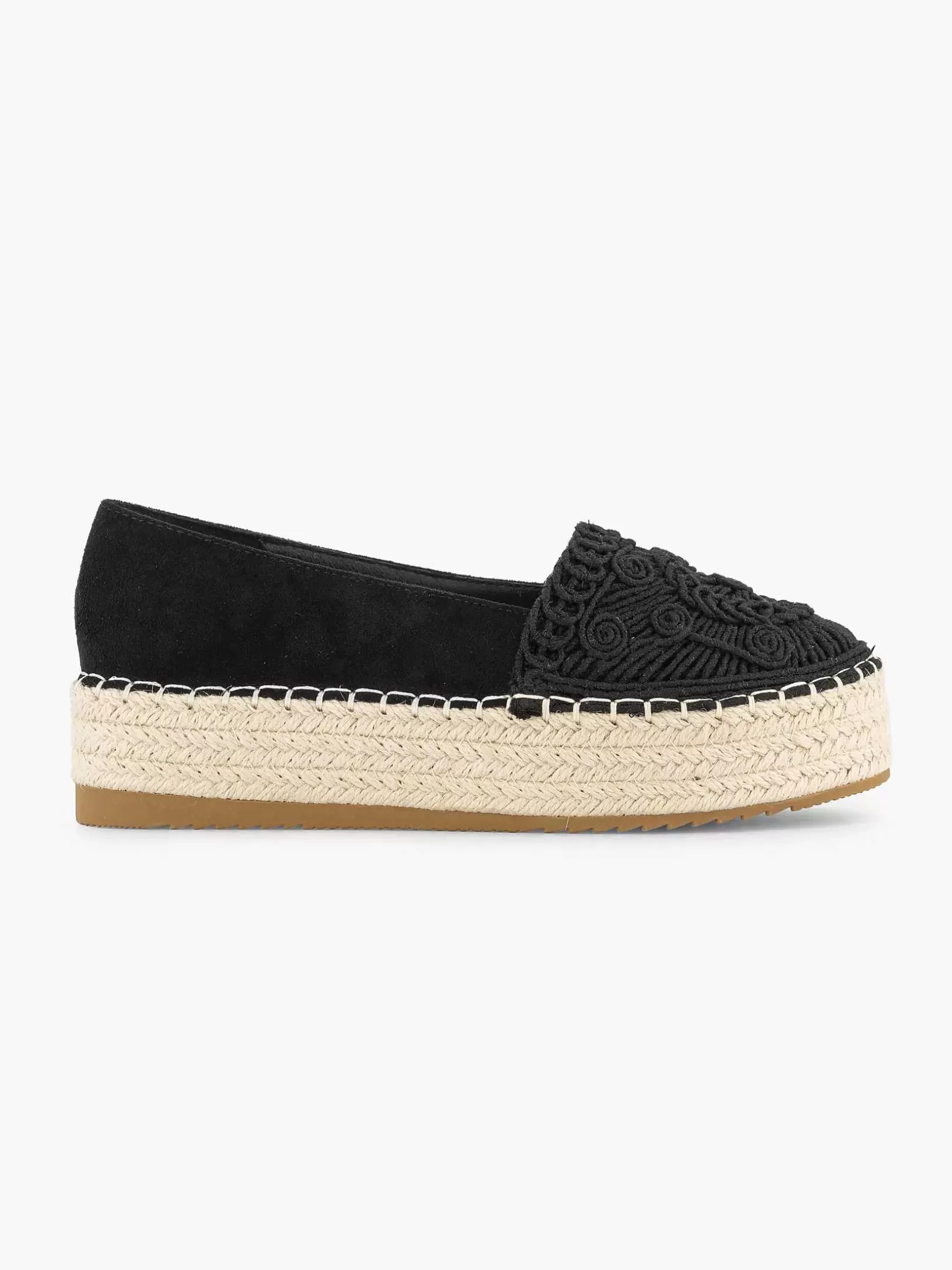 Slipper | Graceland Schwarze Espadrille