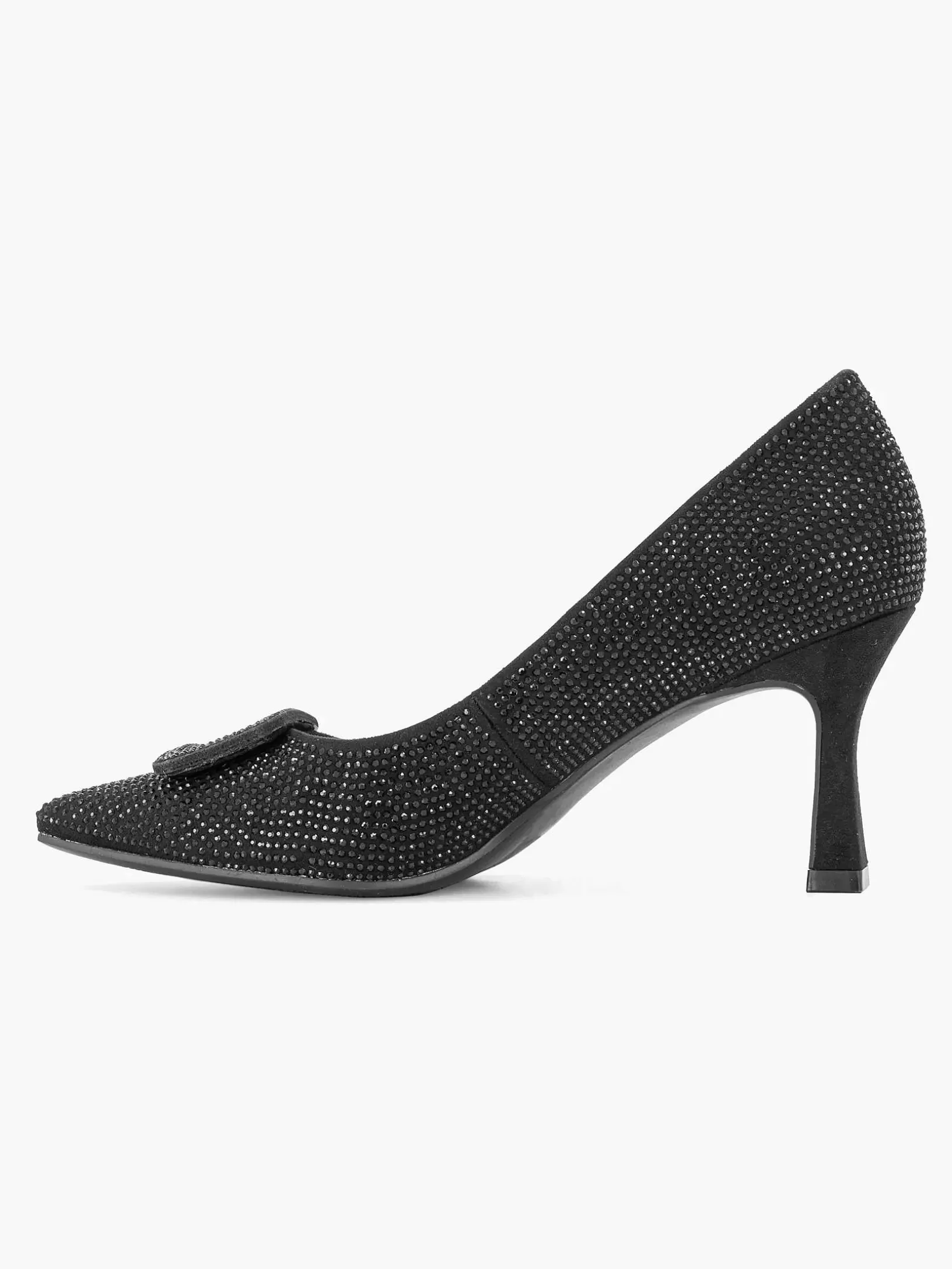 High Heels | Graceland Schwarze Glitzer-Pumpschnalle