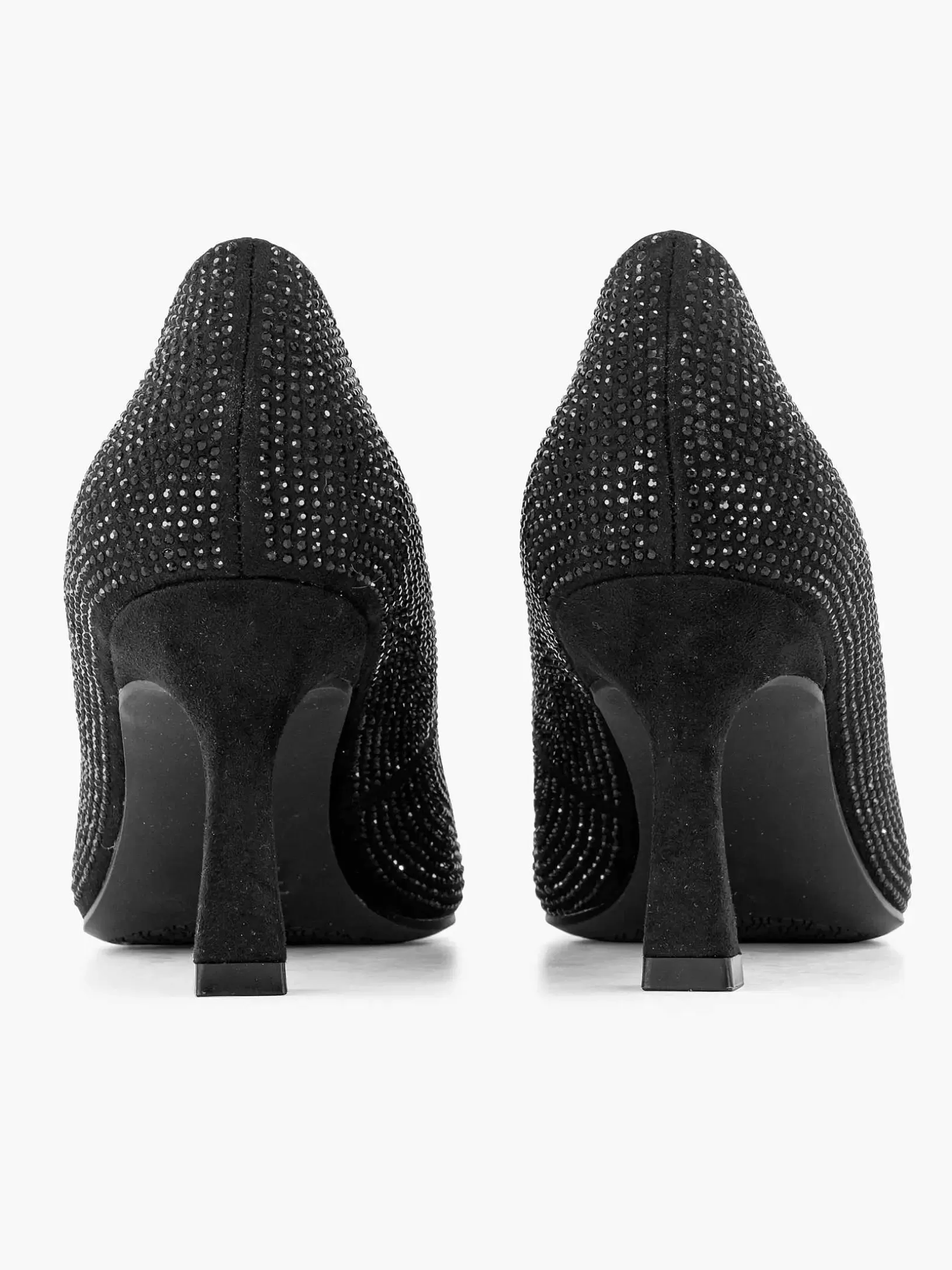 High Heels | Graceland Schwarze Glitzer-Pumpschnalle