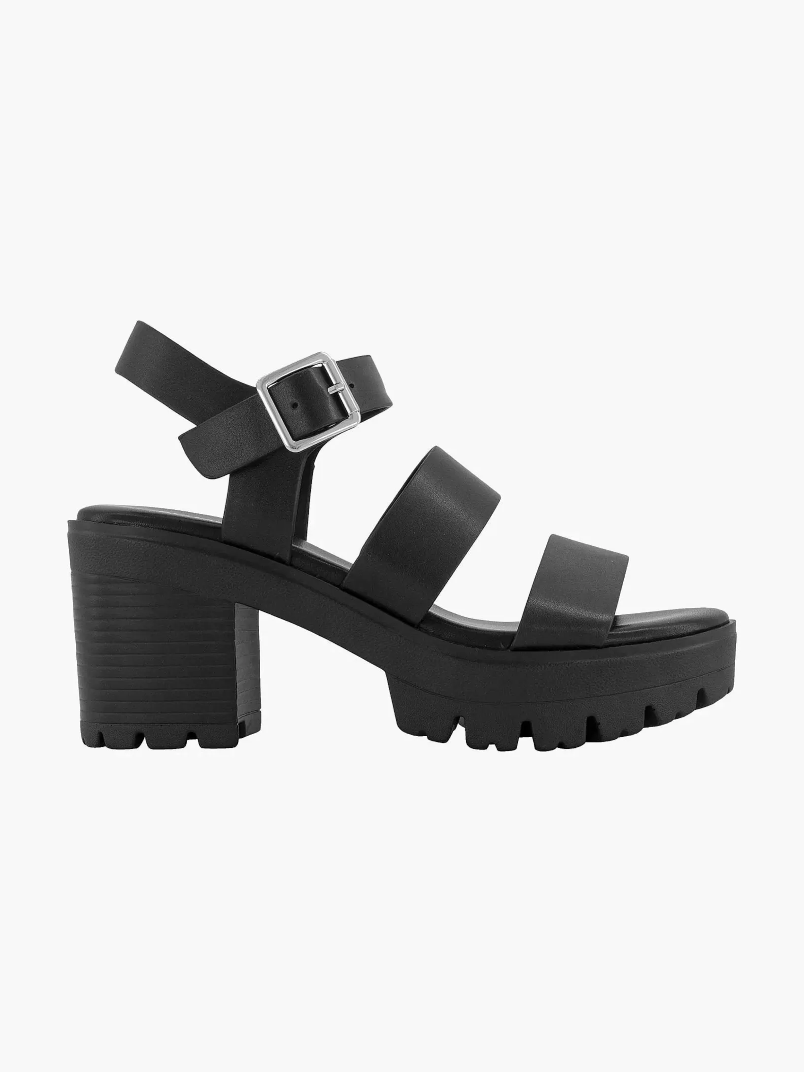 Sandalen | Oxmox Schwarze Klobige Sandalette