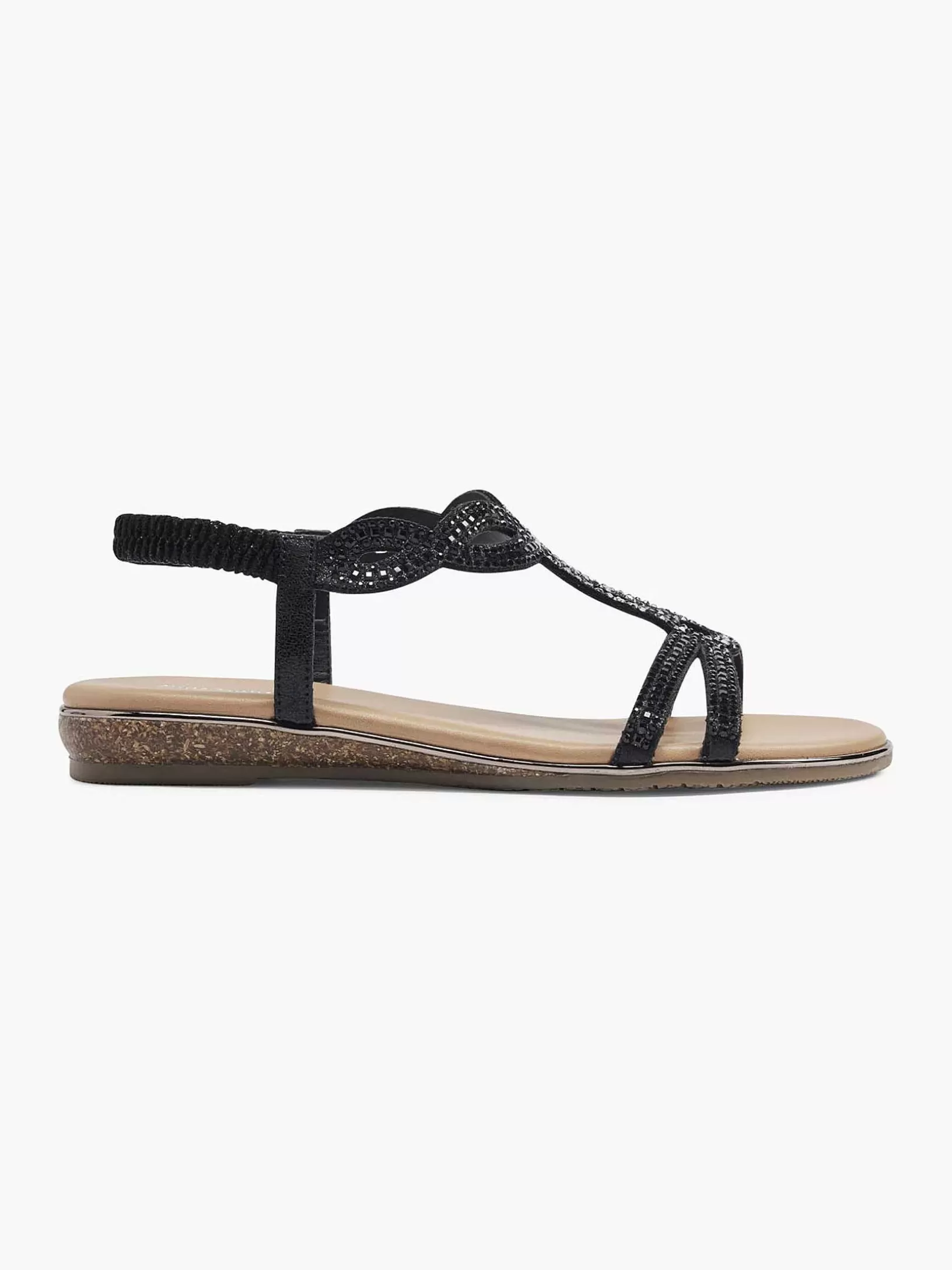 Sandalen | Graceland Schwarze Sandale