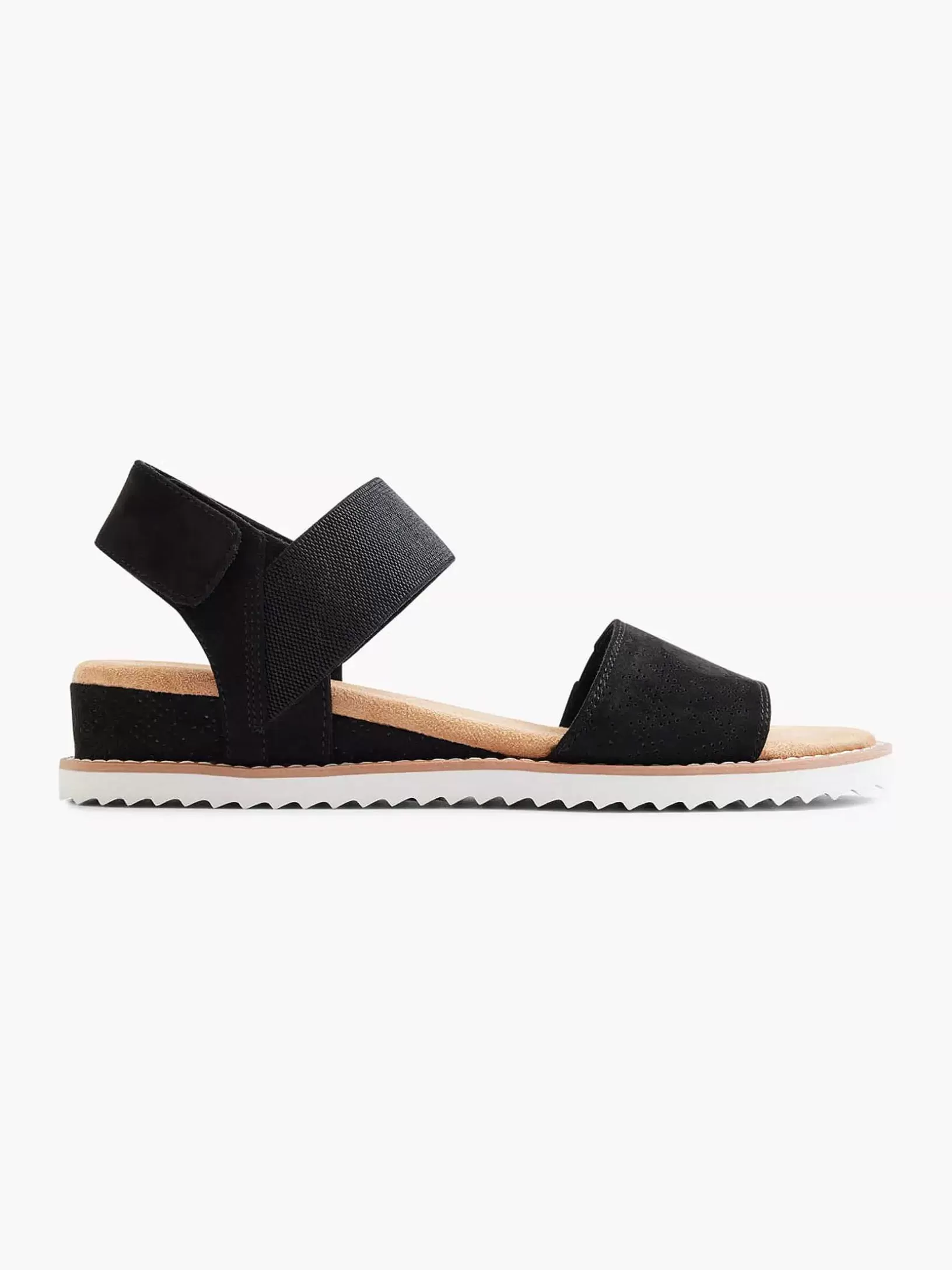 Sandalen | Skechers Schwarze Sandale Desert Kiss