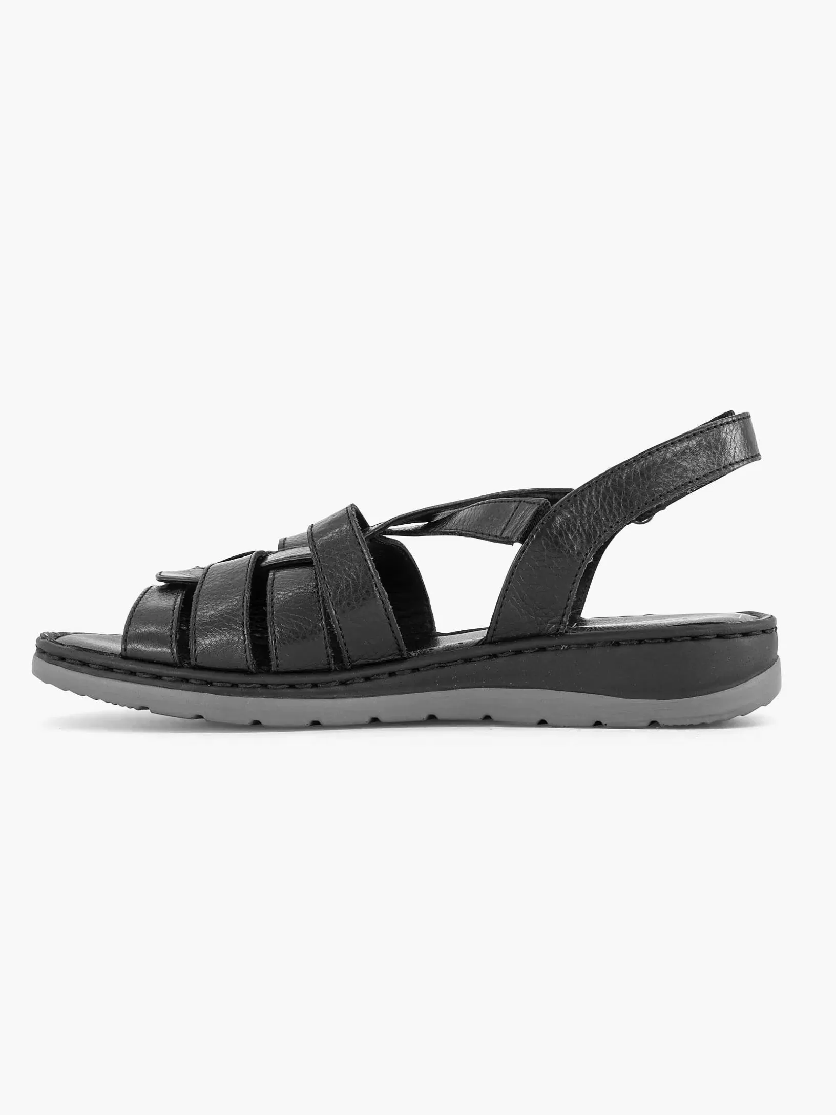 Sandalen | Medicus Schwarze Sandale Mit Klettverschluss