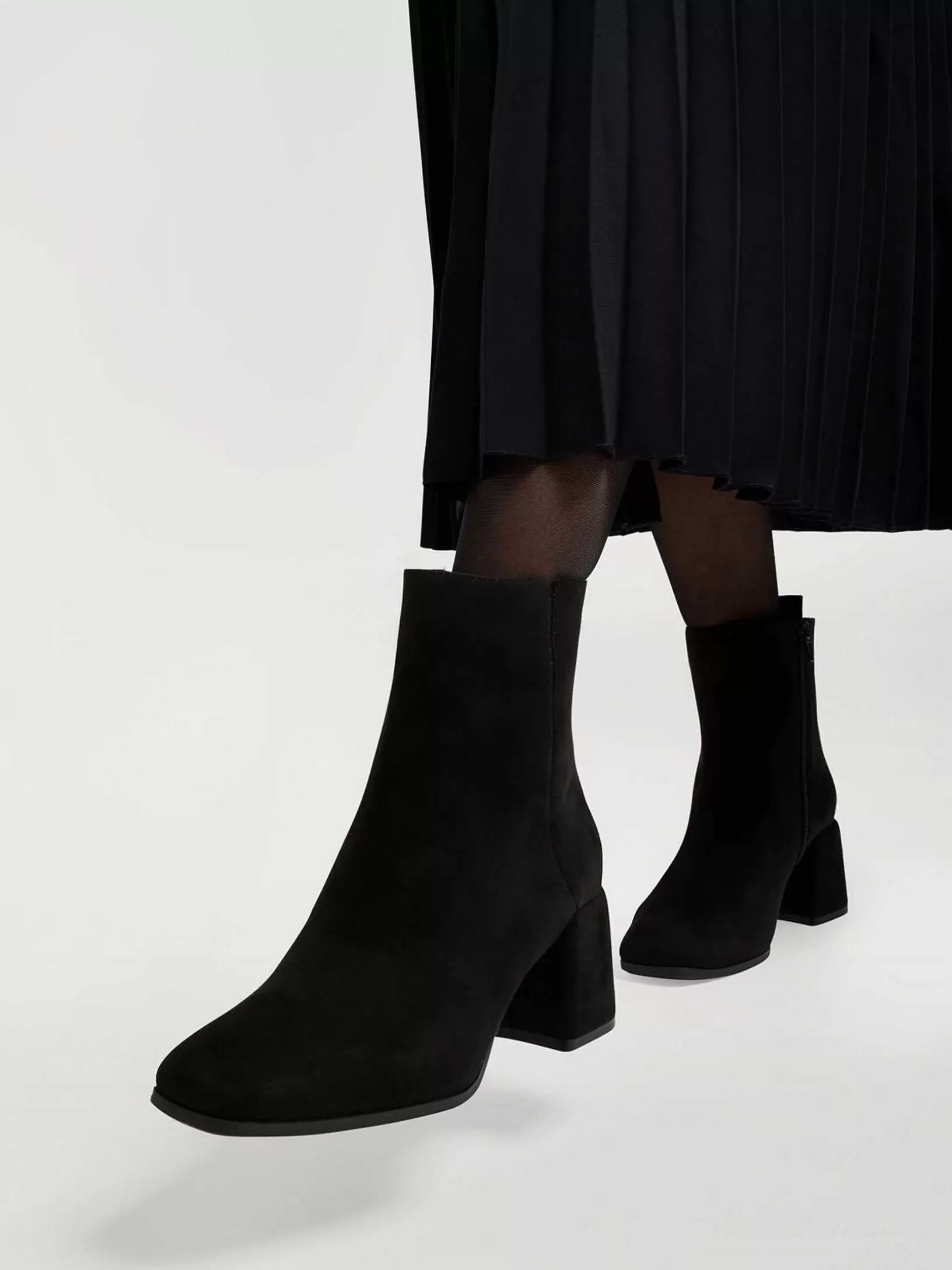 Stiefeletten & Stiefel | Graceland Schwarze Stiefeletten Mit Absatz