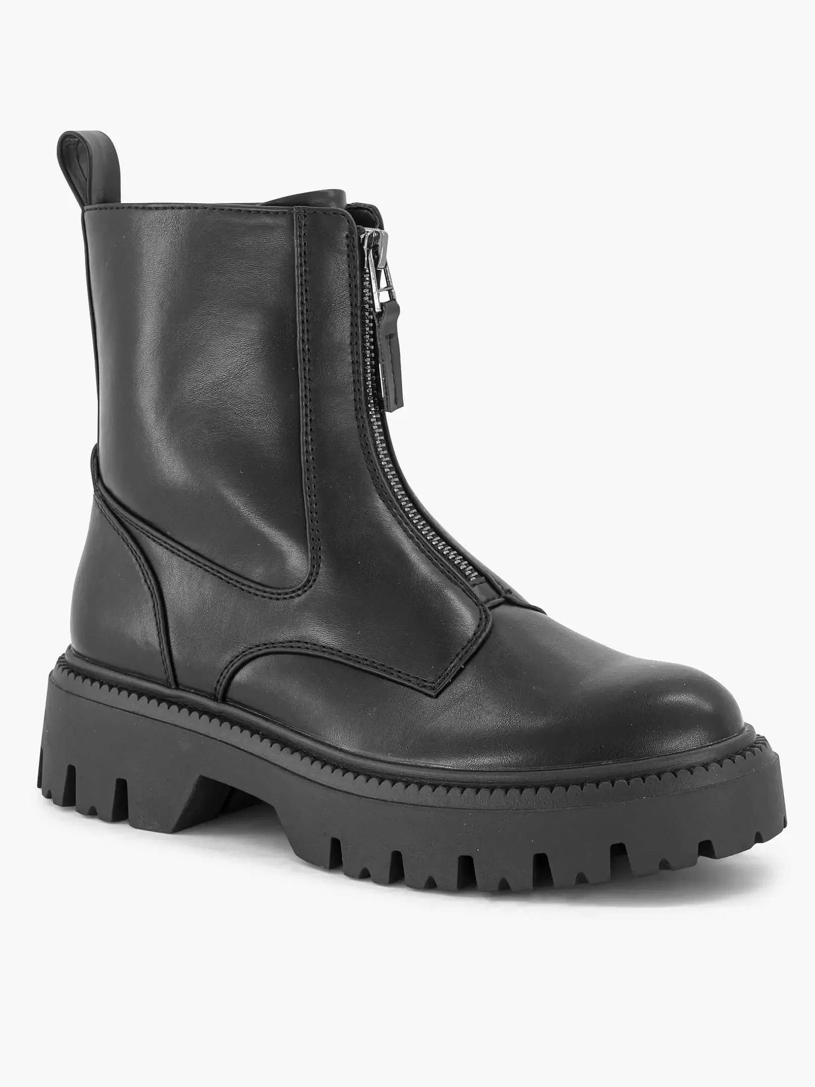 Stiefeletten & Stiefel | Oxmox Schwarzer Bikerstiefel