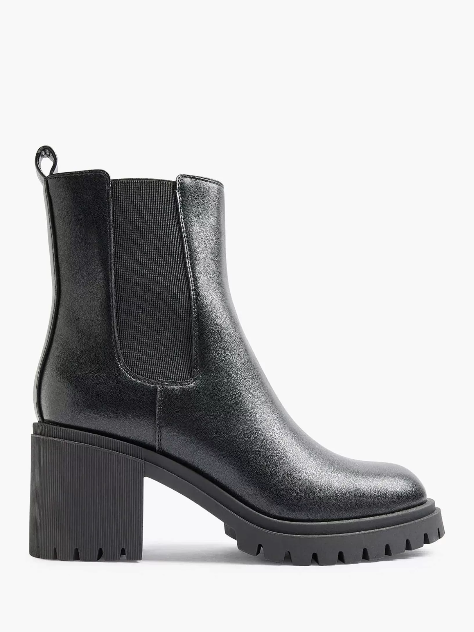 Stiefeletten & Stiefel | Graceland Schwarzer Chelsea-Boot-Absatz