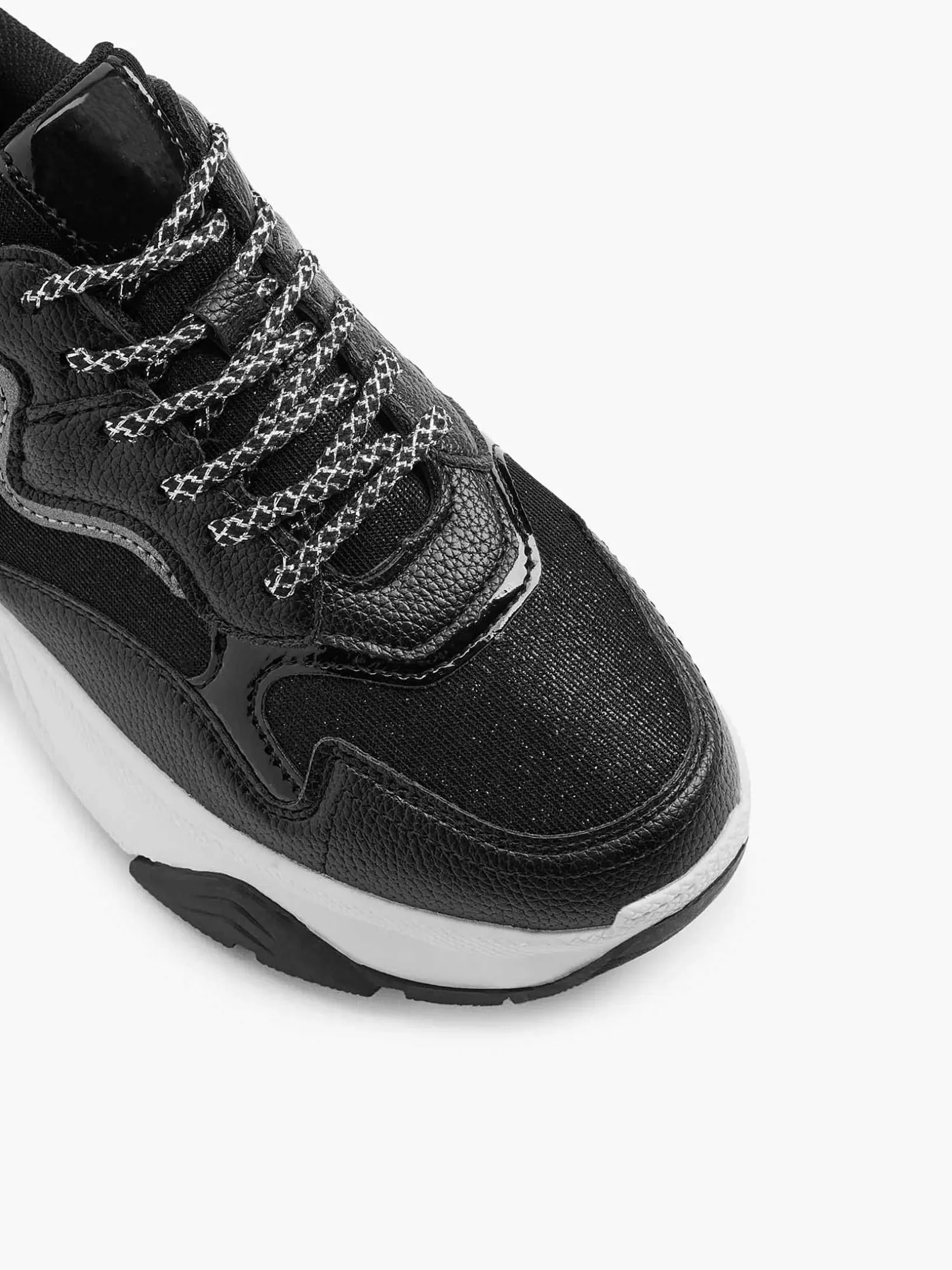 Turnschuhe | Oxmox Schwarzer Klobiger Sneaker