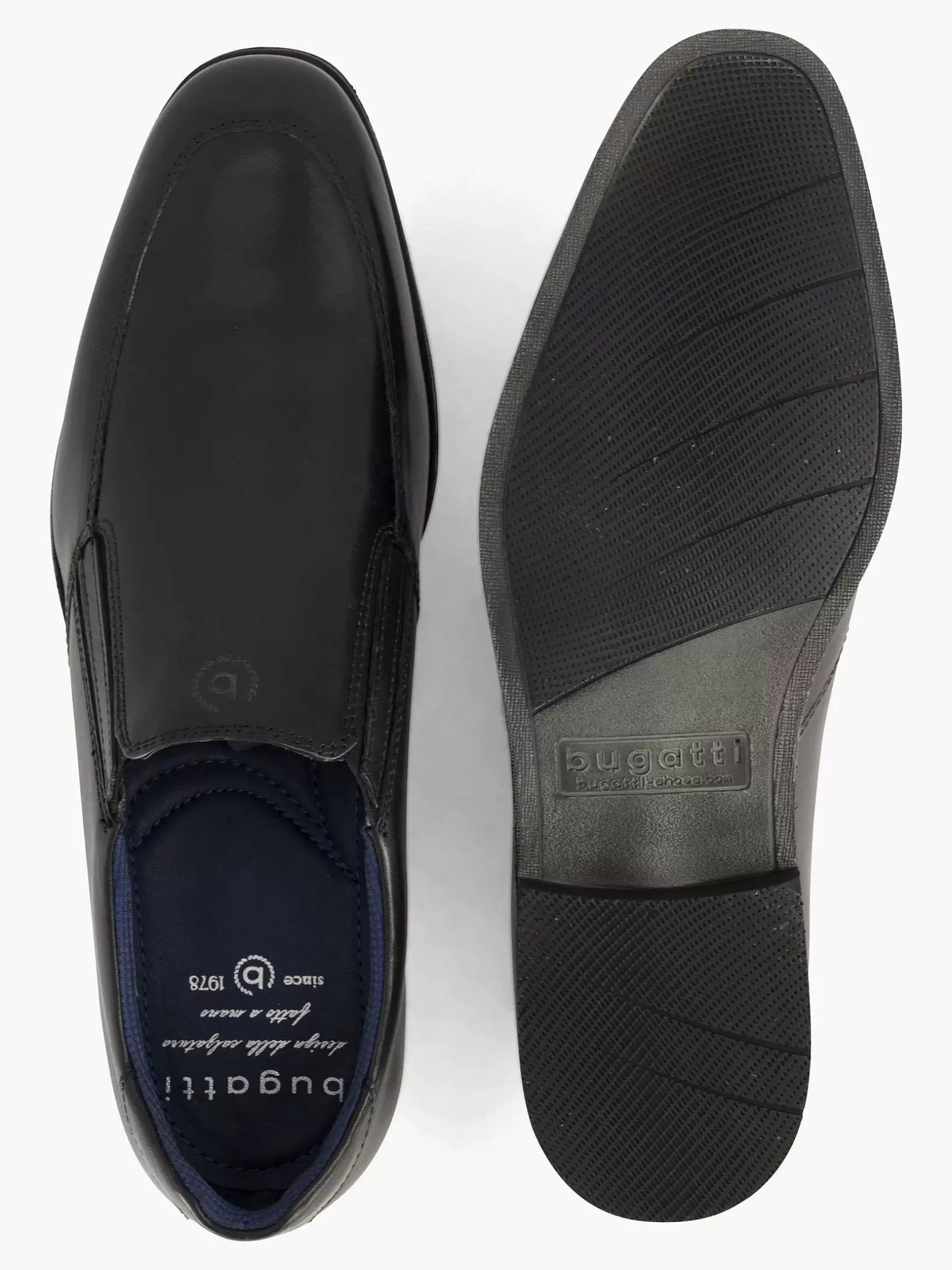 Abendschuhe | Bugatti Schwarzer Leagro-Slipper