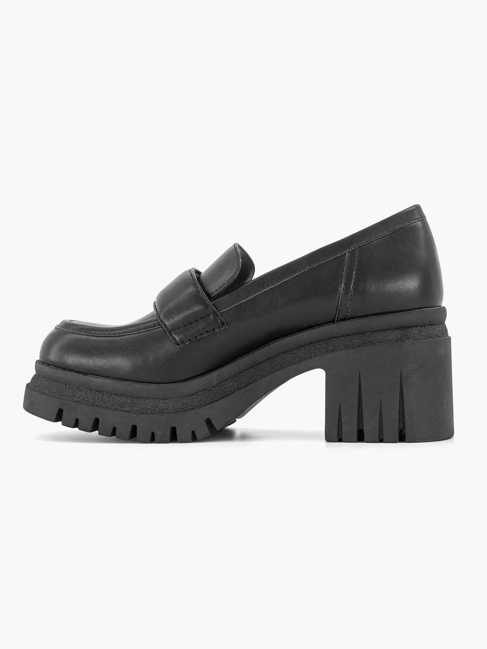 Pumps | Oxmox Schwarzer Plateau-Loafer