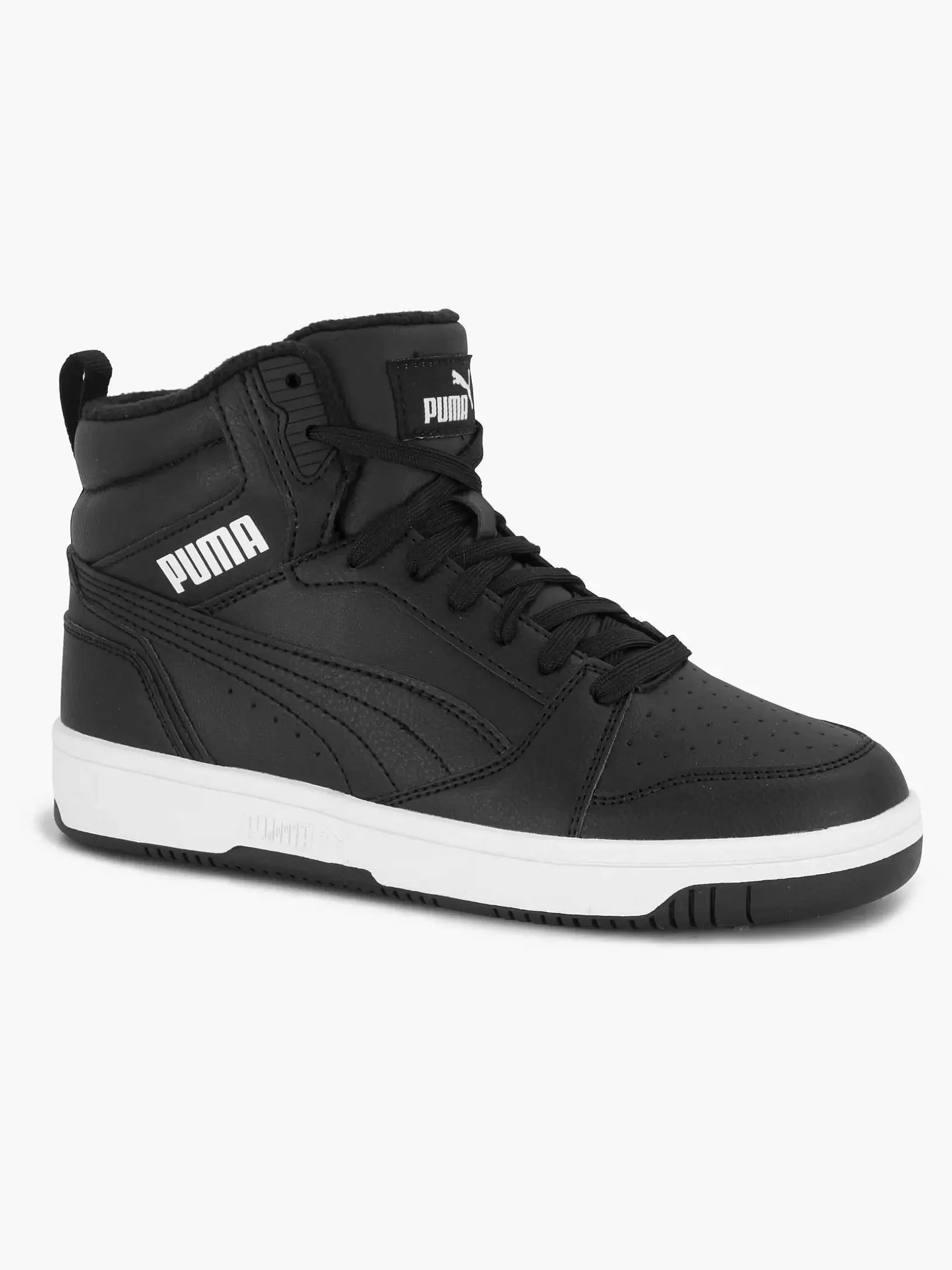 Jungenschuhe | Puma Schwarzer Rebound V6 Mid Wtr Jr