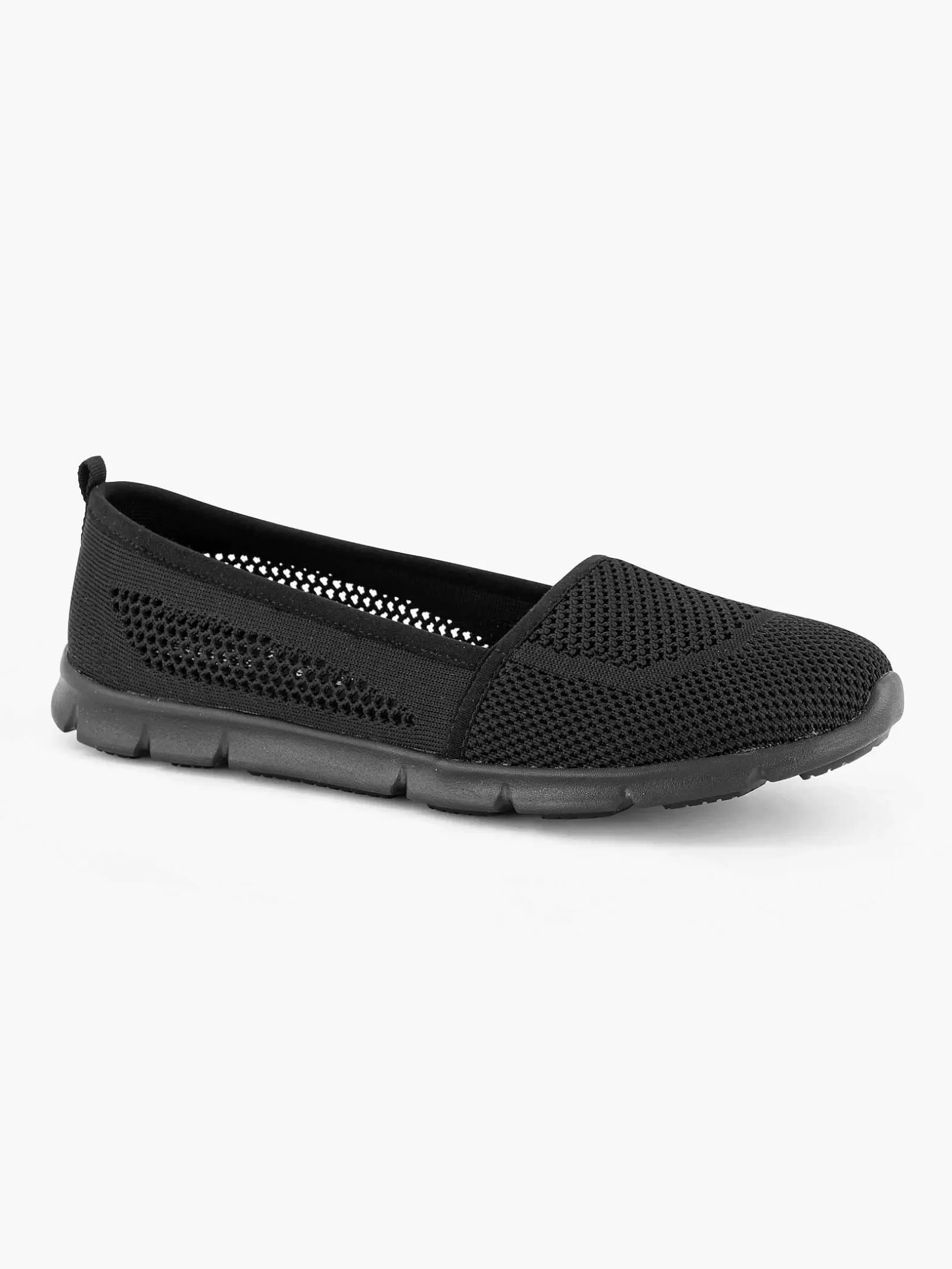 Komfortschuhe | Easy Street Schwarzer Slip-On-Memory-Schaum