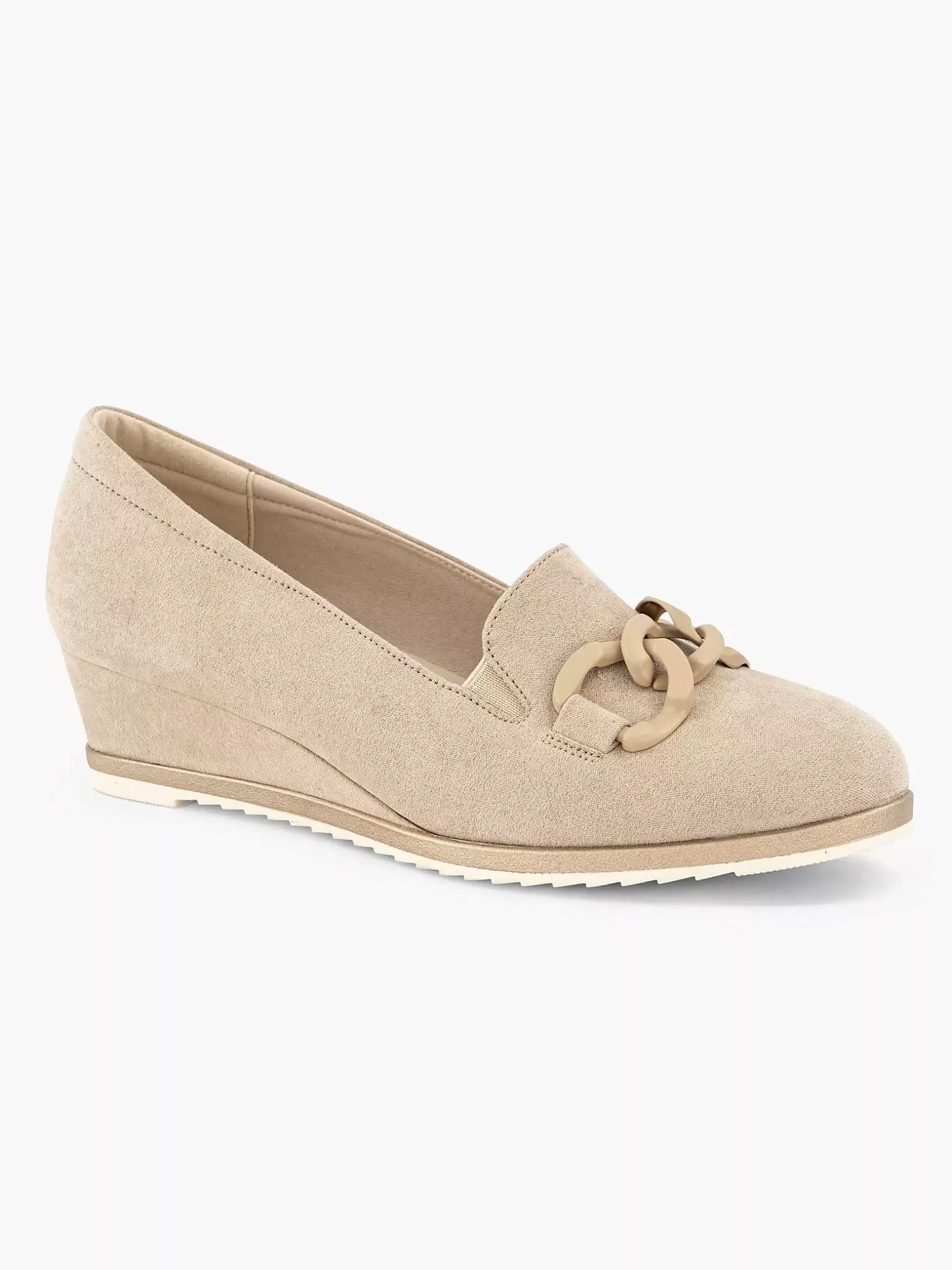 Pumps | Graceland Taupefarbener Pump-Keilabsatz