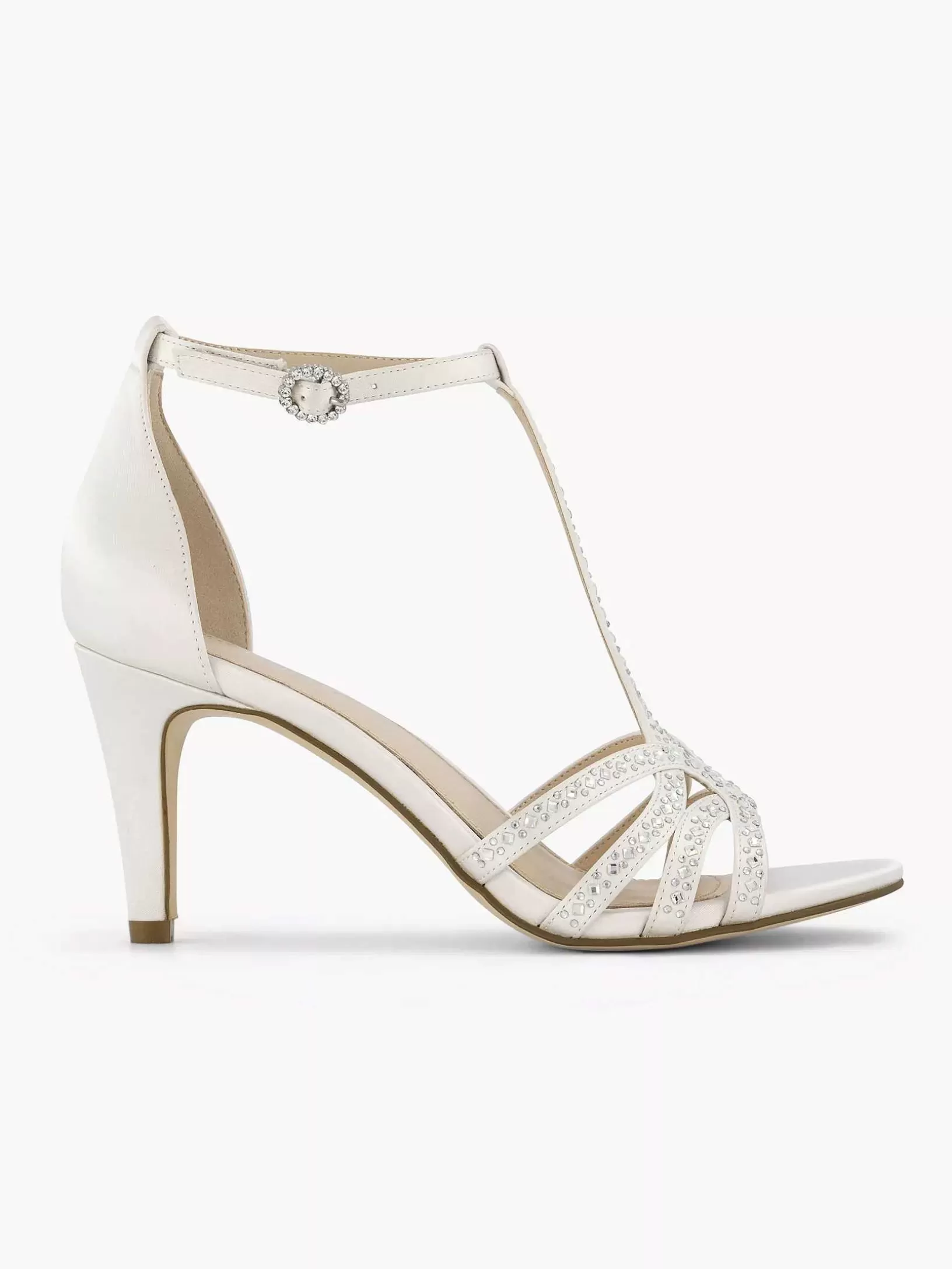 High Heels | Graceland Weise Sandalette-Steine