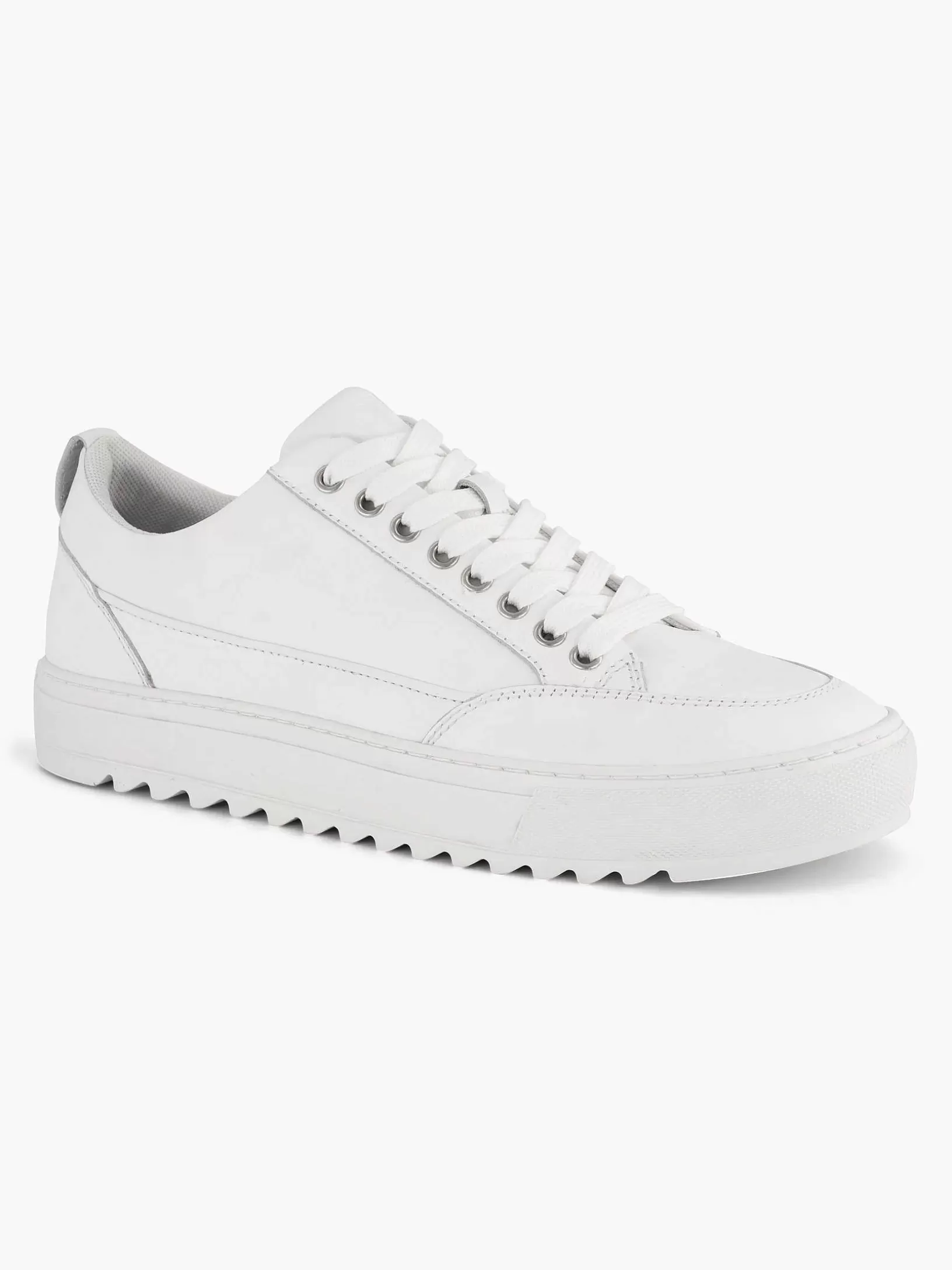 Turnschuhe | Oxmox Weiser Ledersneaker